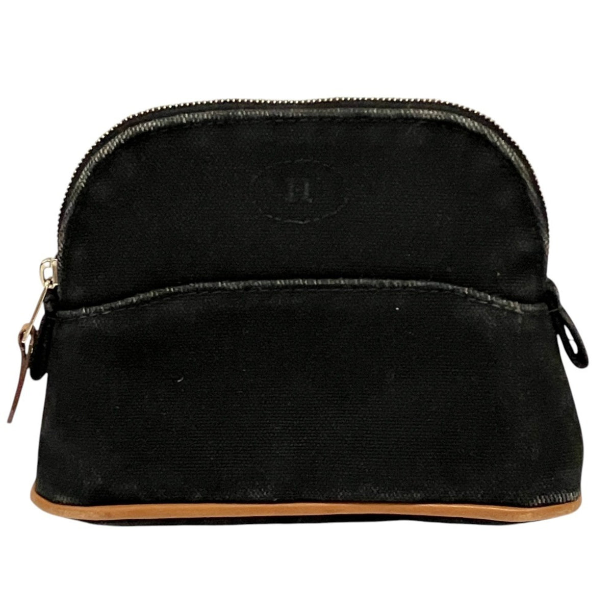 Hermes Black Canvas Cotton Pouch (Pre-Owned)