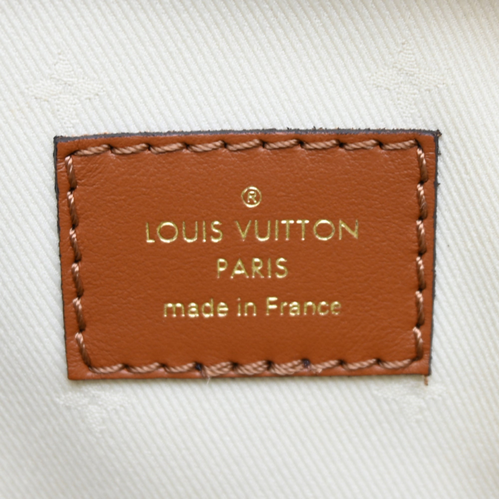 Louis Vuitton Brown Ivory Monogram Shoulder Bag (Pre-Owned)