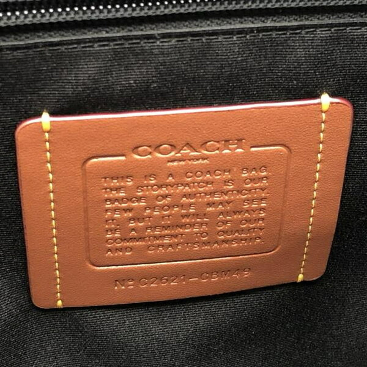 Coach Black Blue Signature Line Backpack (Pre-Owned)