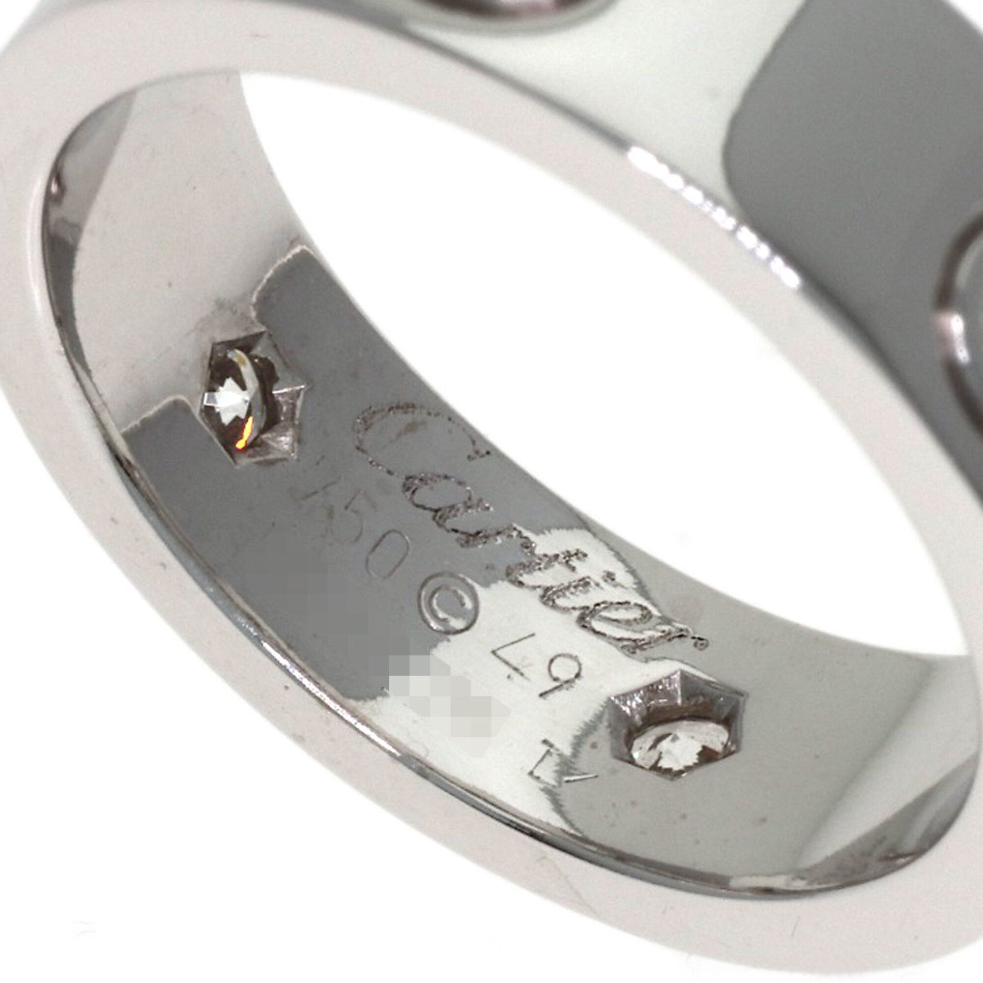 Cartier White Gold White Gold (18K) Band Ring (Pre-Owned)