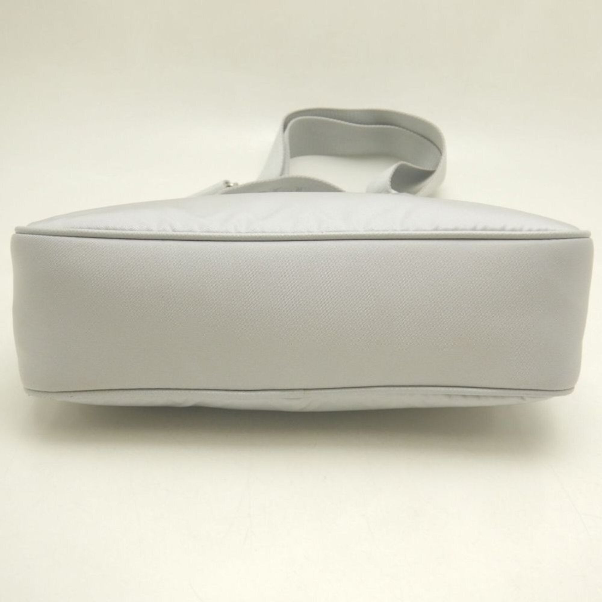 Prada Silver Nylon Shoulder Bag (Pre-Owned)