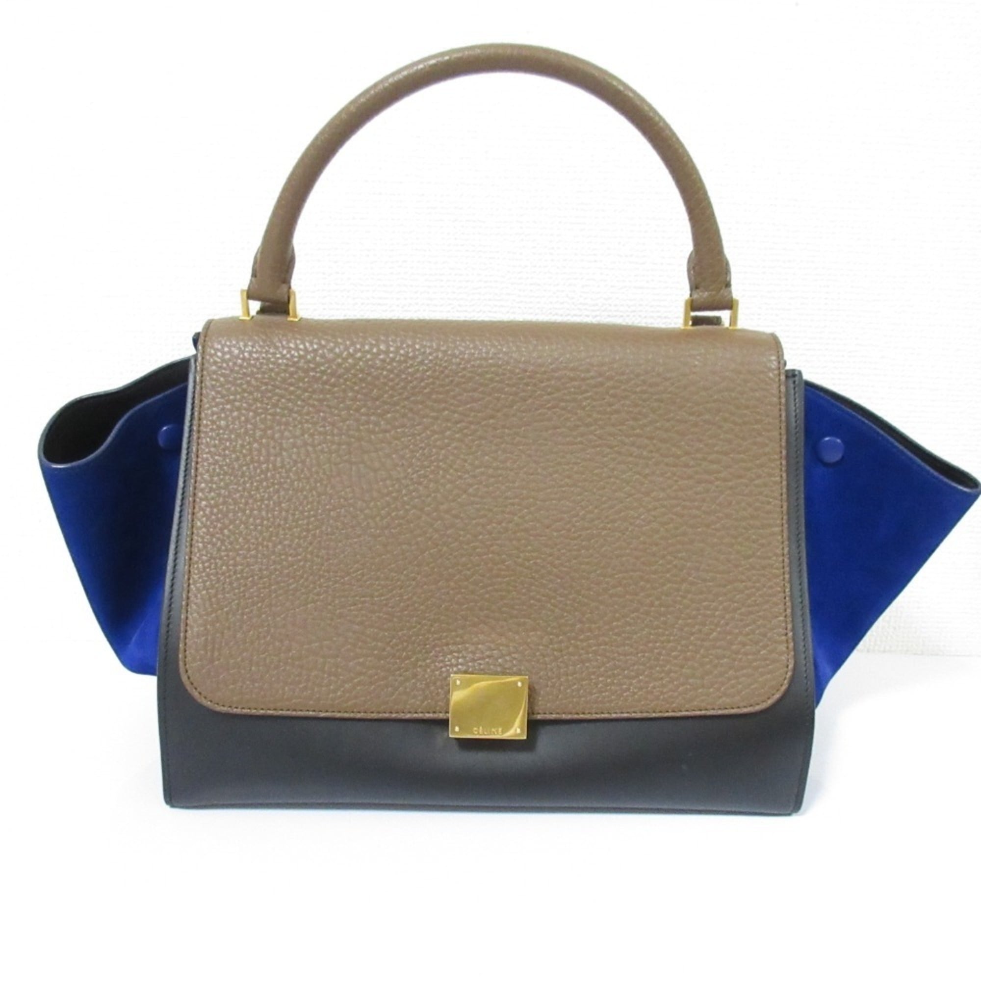 Celine Black Blue Brown Handbag (Pre-Owned)