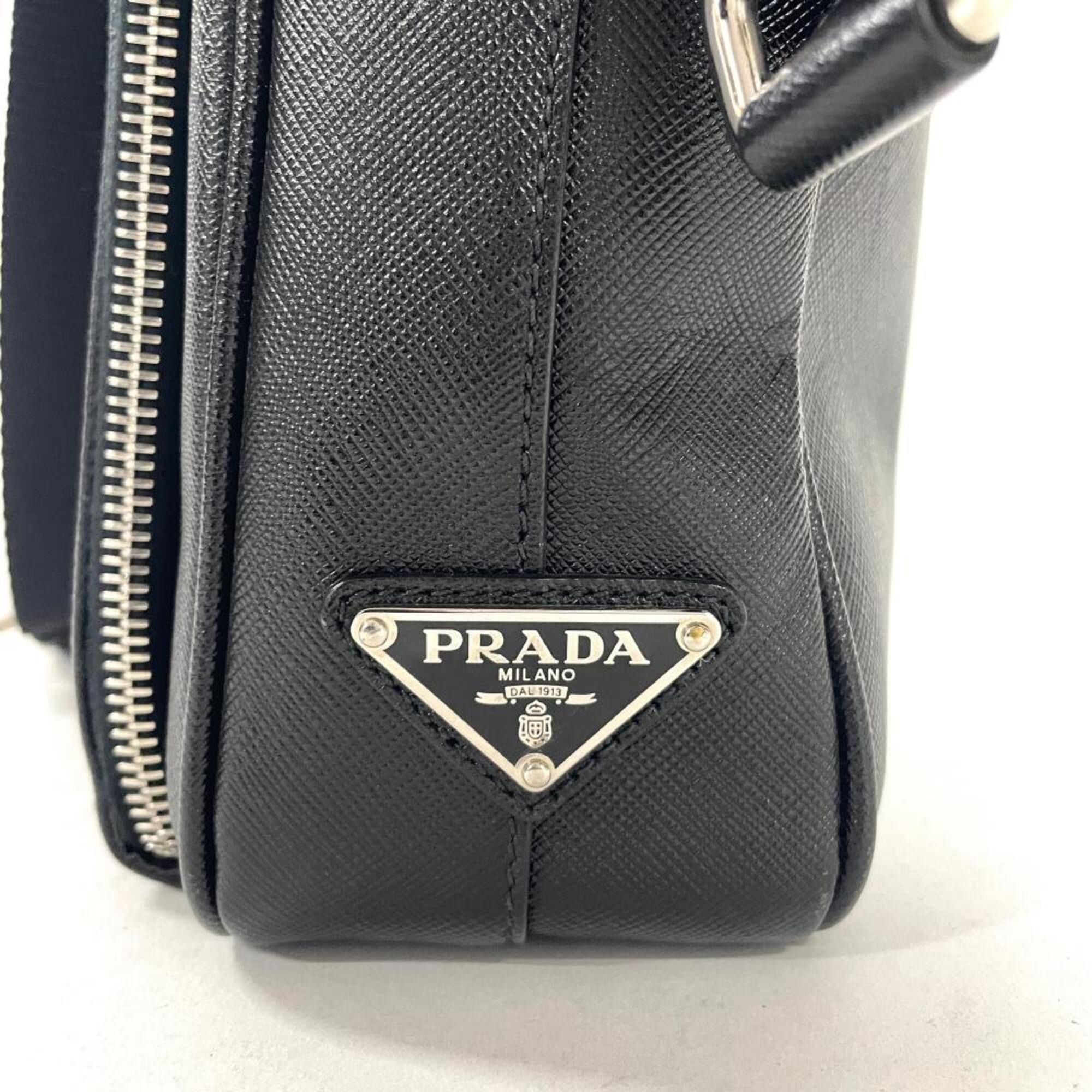 Prada Black Leather Briefcase (Pre-Owned)