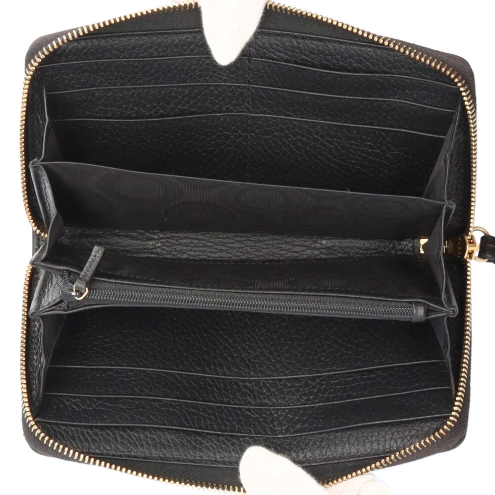 Gucci Black Leather Long Wallet (Bi-Fold) (Pre-Owned)