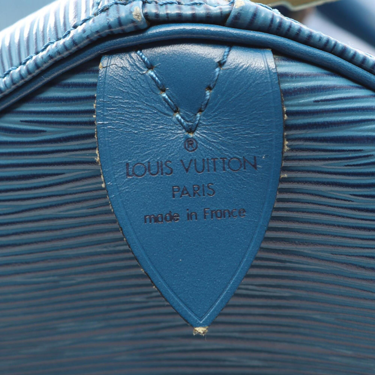 Louis Vuitton Blue Toledo Blue Epi Leather Boston Bag Handbag (Pre-Owned)