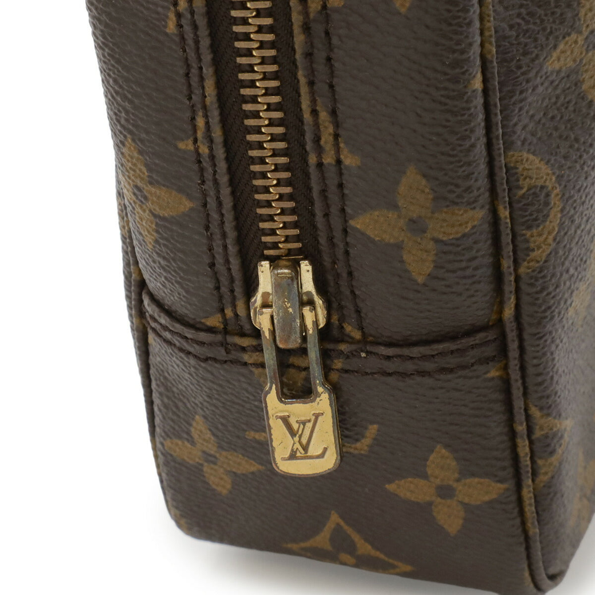 Louis Vuitton Brown Monogram Monogram Clutch Bag Handbag Pouch (Pre-Owned)
