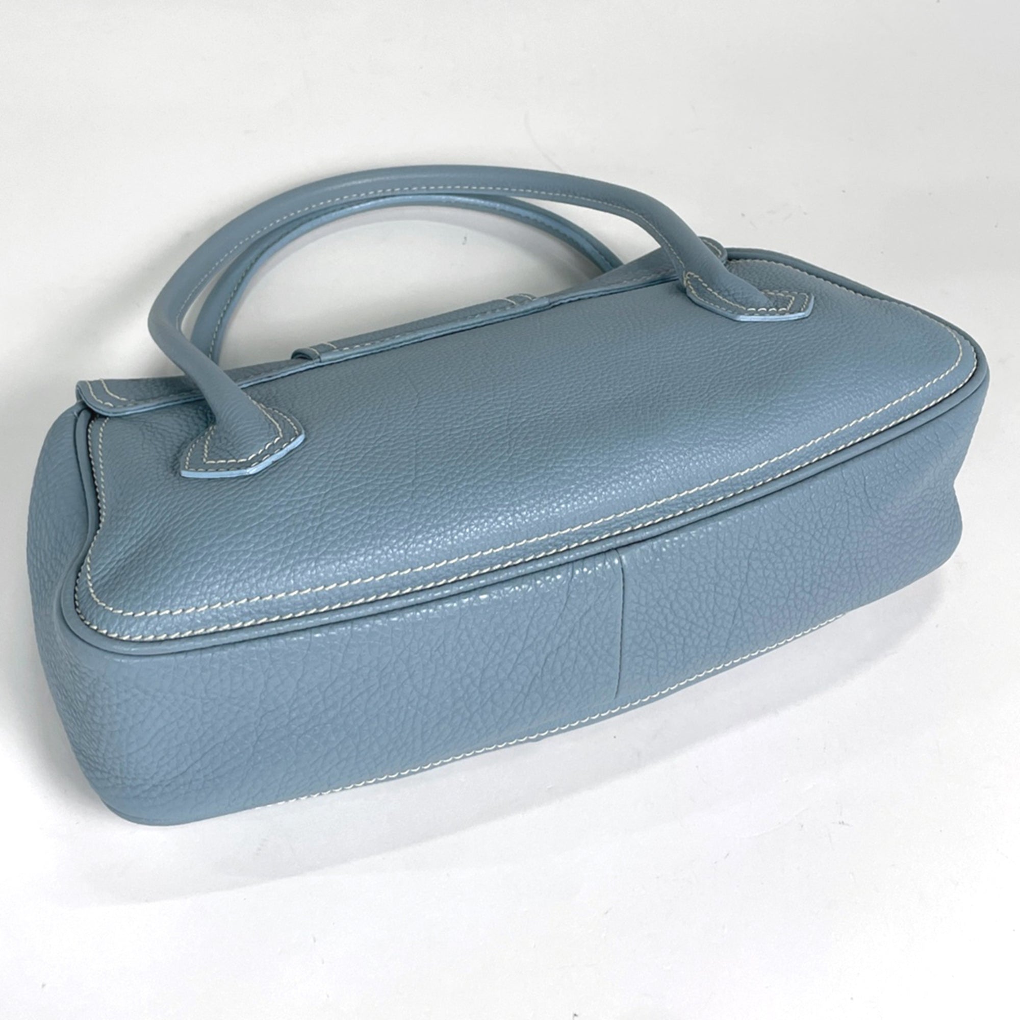 Celine Light Blue Leather Handbag (Pre-Owned)
