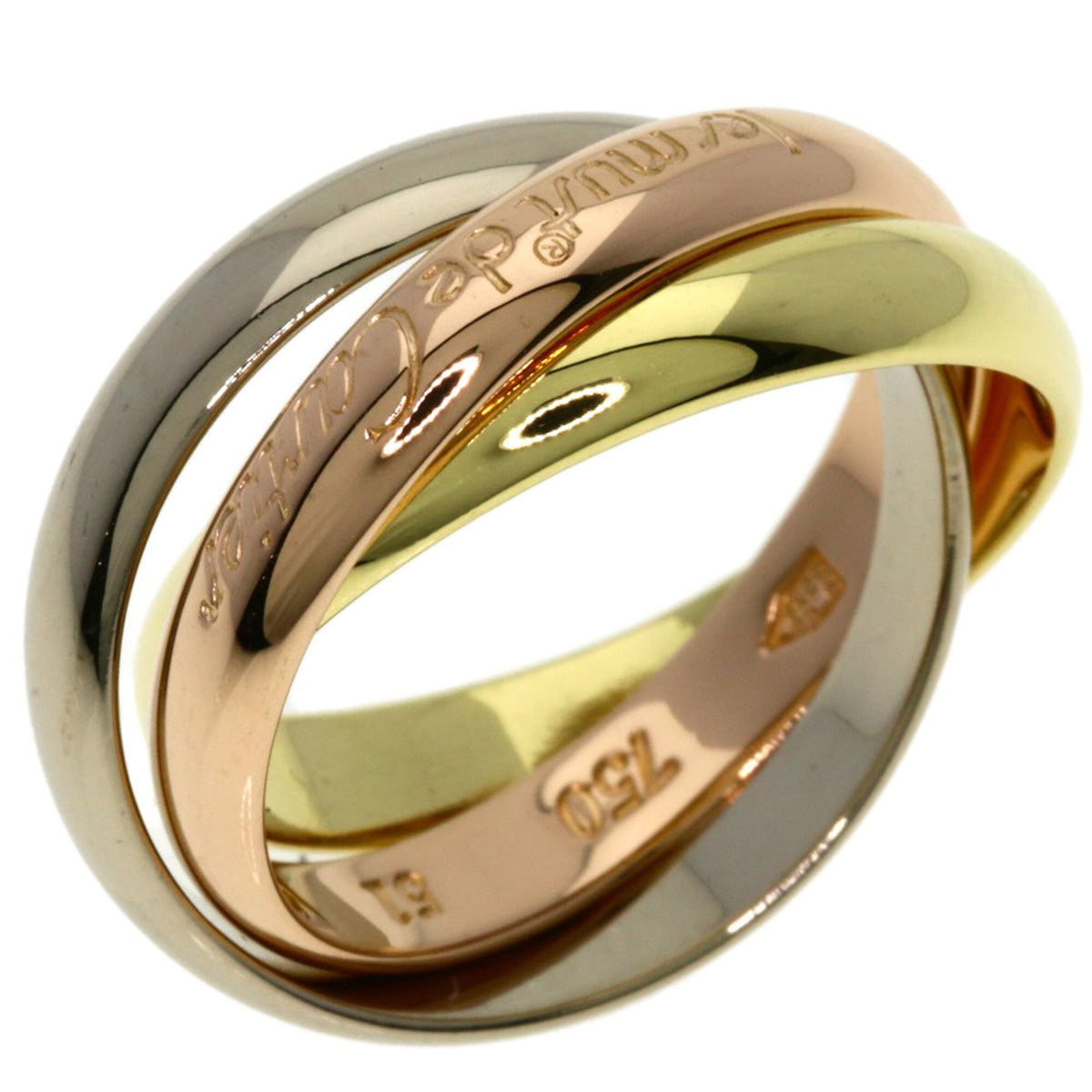 Cartier Trinity Yellow Gold (18K) Pink Gold (18K) White Gold (18K) Band Ring (Pre-Owned)