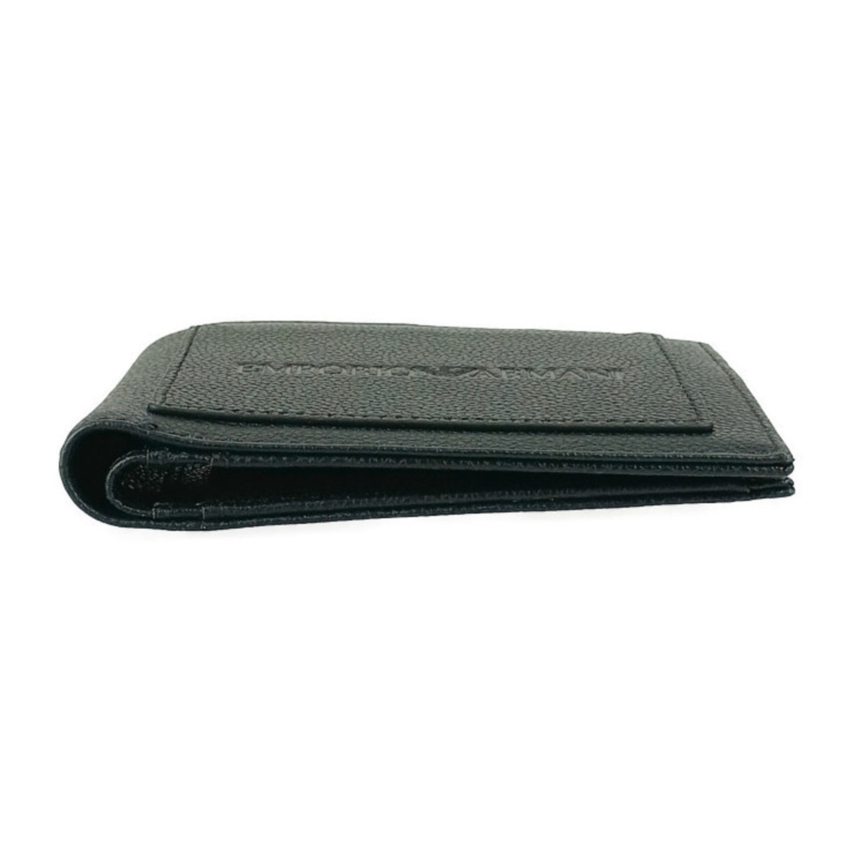 Emporio Armani Black Leather Wallet (Bi-Fold) (Pre-Owned)