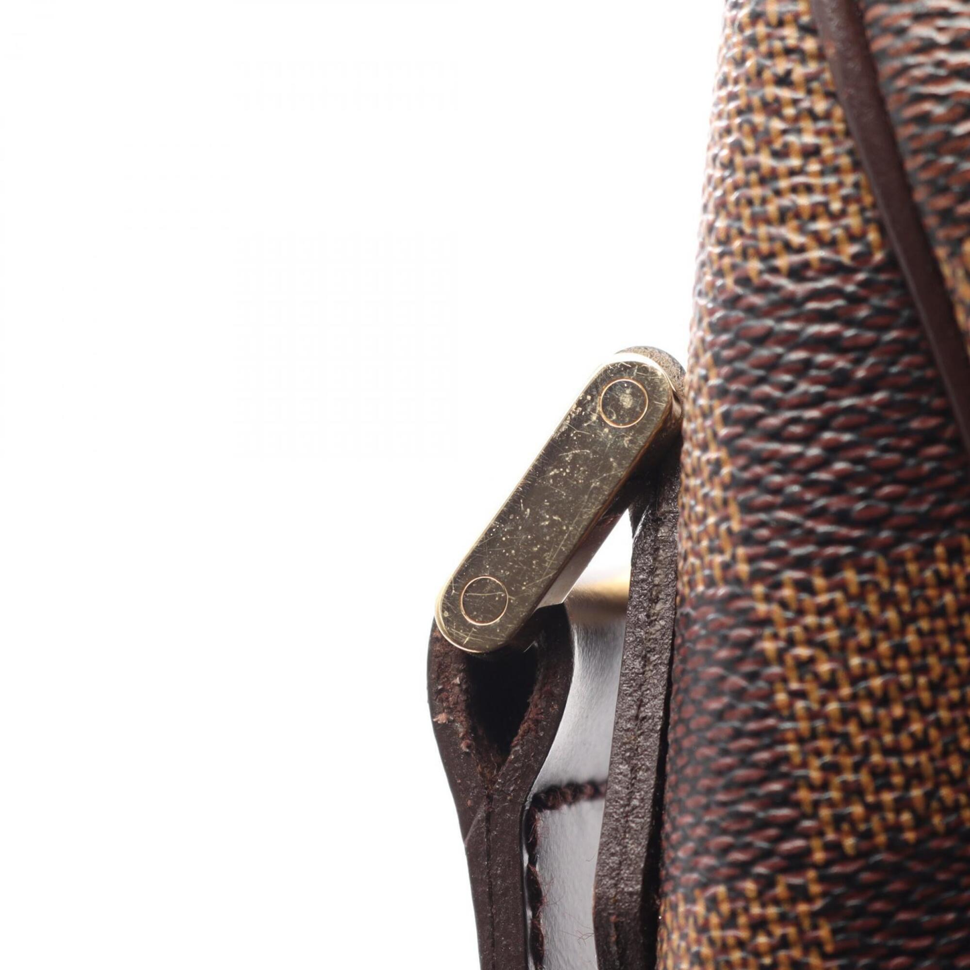 Louis Vuitton Brown Ebene Coated Canvas Leather Damier Canvas Handbag Shoulder Bag (Pre-Owned)