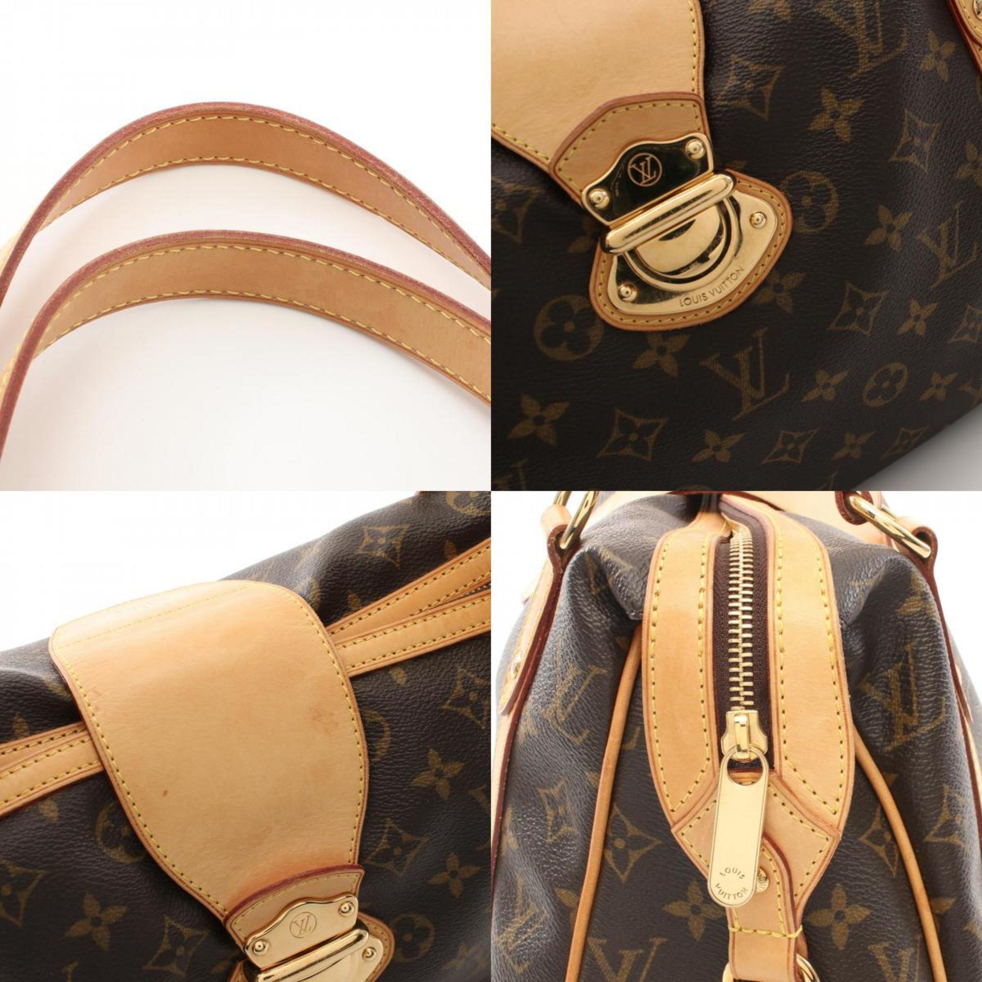 Louis Vuitton Brown Pvc Coated Canvas Leather Shoulder Bag (Pre-Owned)