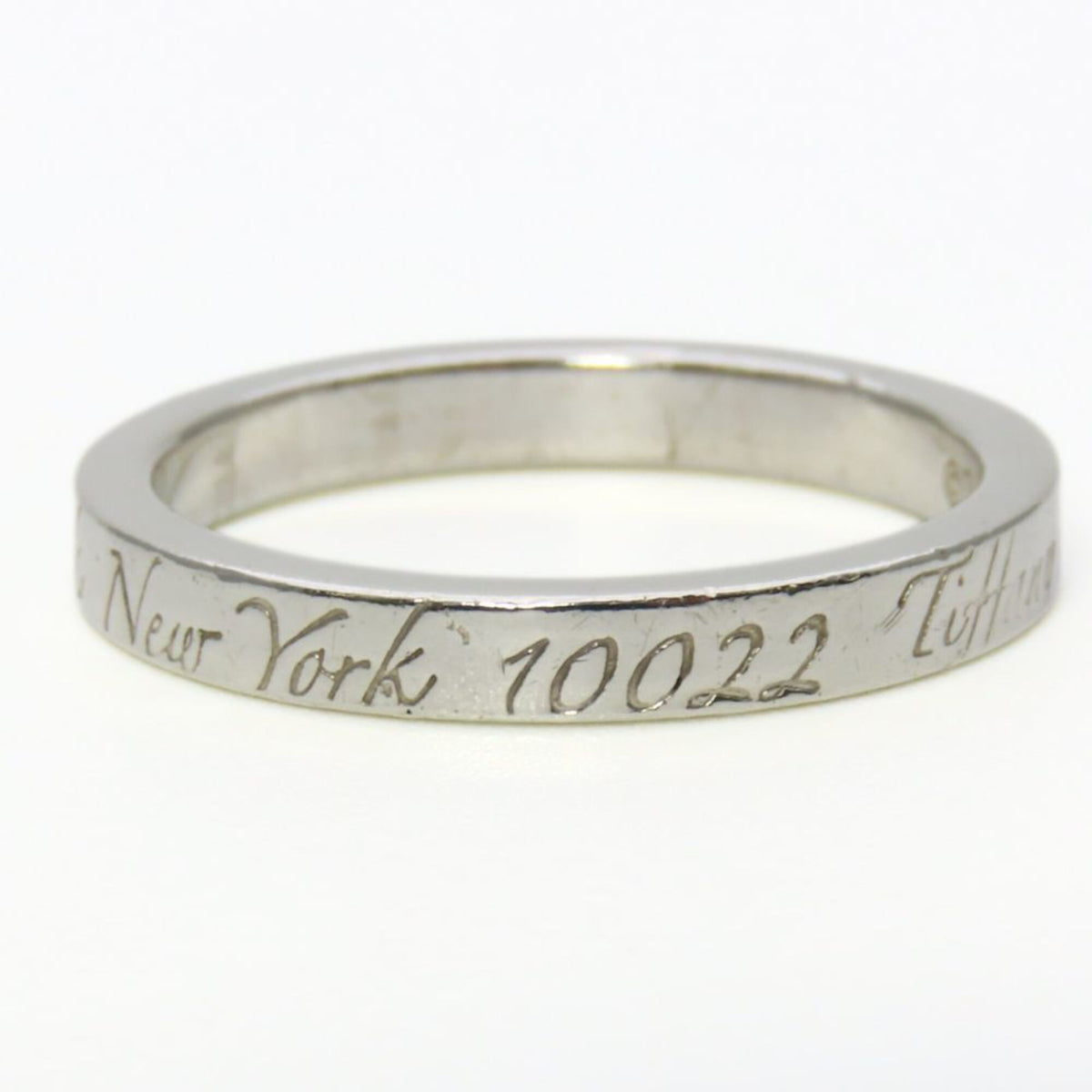 Tiffany Silver Silver 925 Band Ring (Pre-Owned)