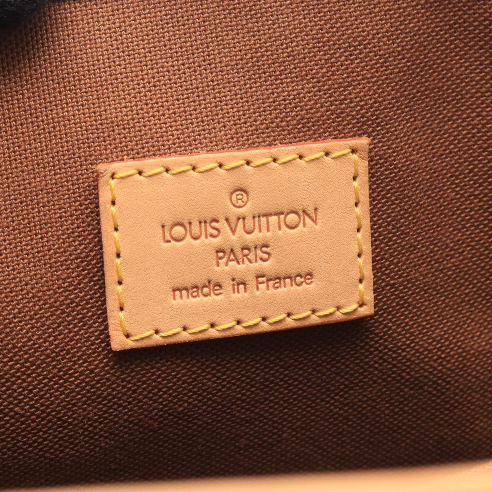 Louis Vuitton Brown Coated Canvas Leather Handbag (Pre-Owned)