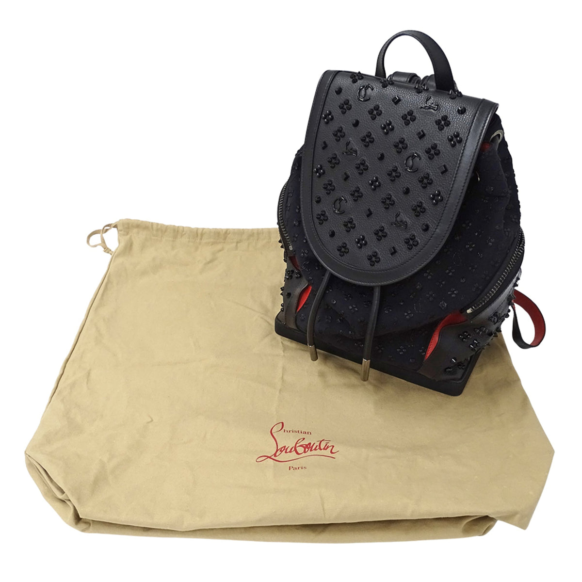 Christian Louboutin Black Nylon Handbag (Pre-Owned)