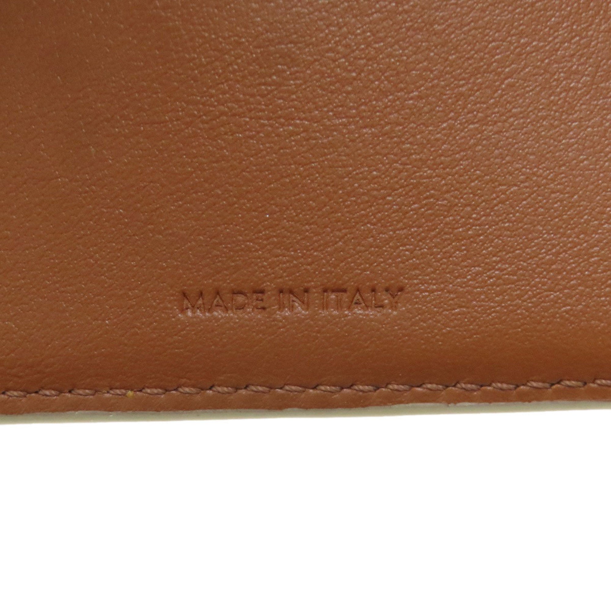 Celine White Leather Wallet (Tri-Fold) (Pre-Owned)