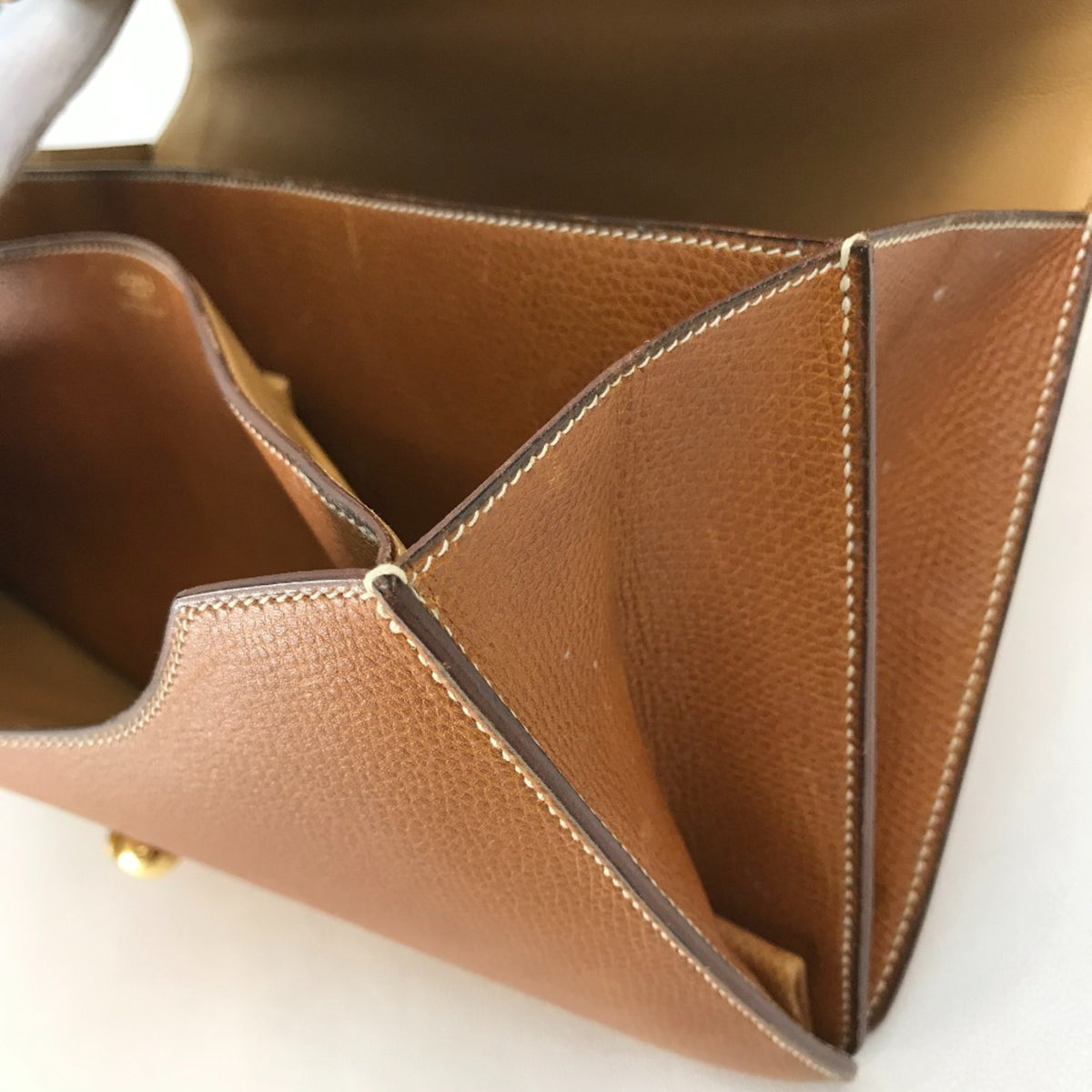 Hermes Brown Leather Handbag (Pre-Owned)