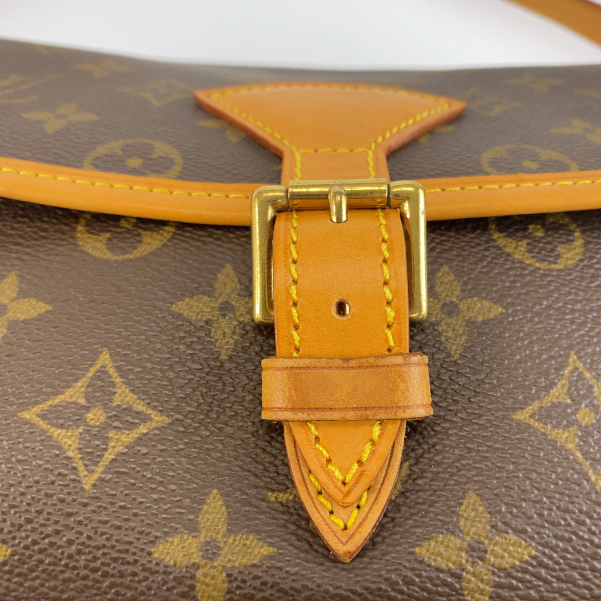 Louis Vuitton Monogram Brown Pvc Leather Pochette Shoulder Bag (Pre-Owned)