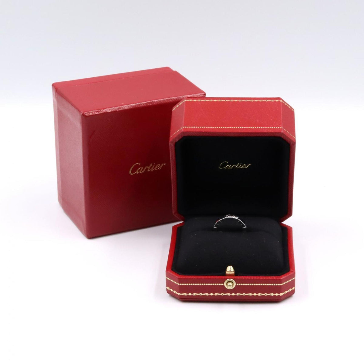Cartier Silver White Gold (18K) Band Ring (Pre-Owned)
