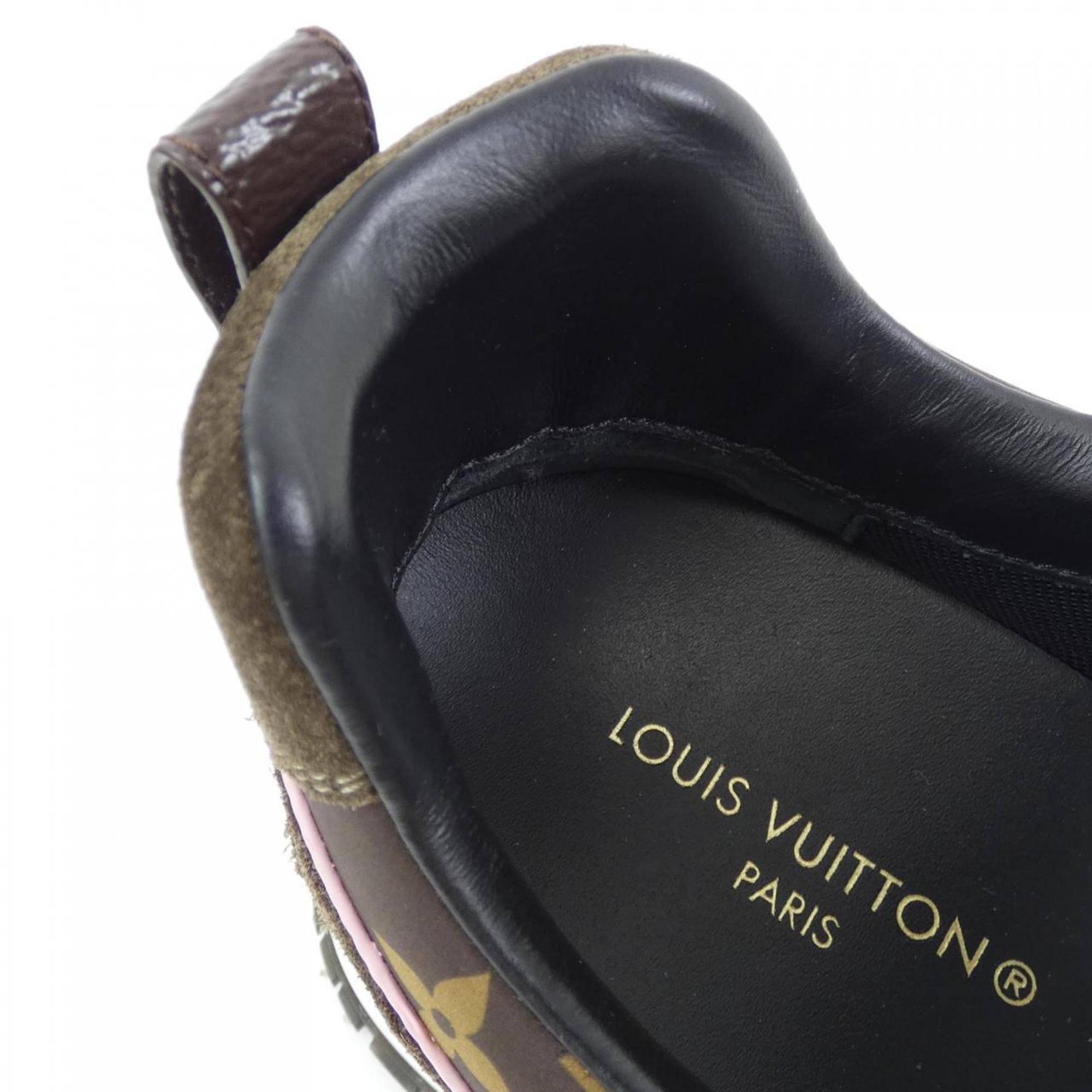 Louis Vuitton Black Khaki Pink Sneakers (Pre-Owned)