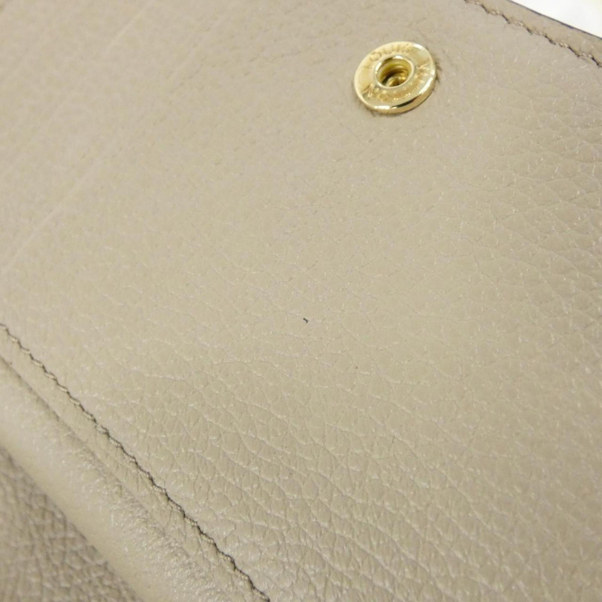 Louis Vuitton Beige Cream Tourterelle Leather Wallet (Bi-Fold) (Pre-Owned)