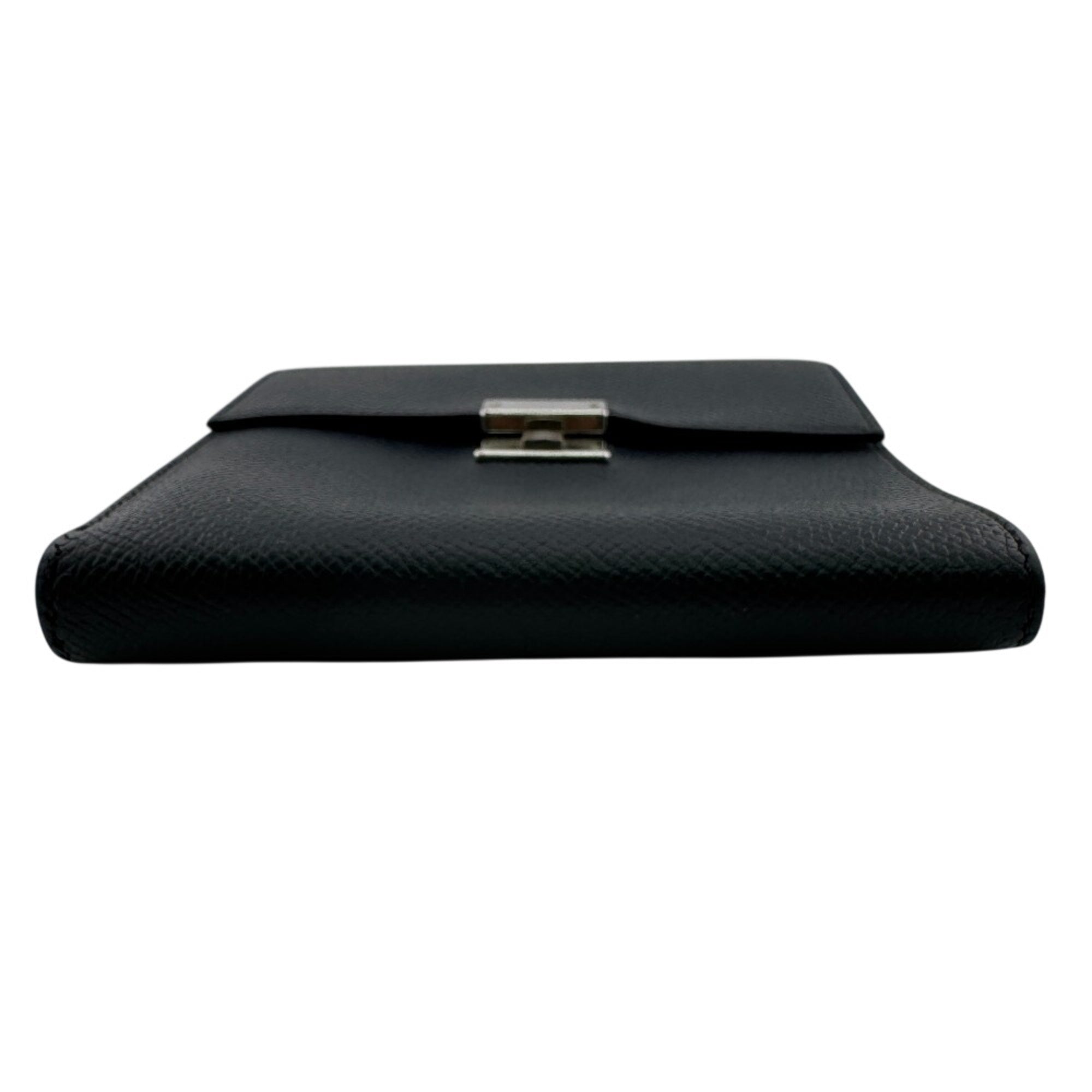 Hermes Blue Indigo Epsom Leather Wallet (Tri-Fold) (Pre-Owned)