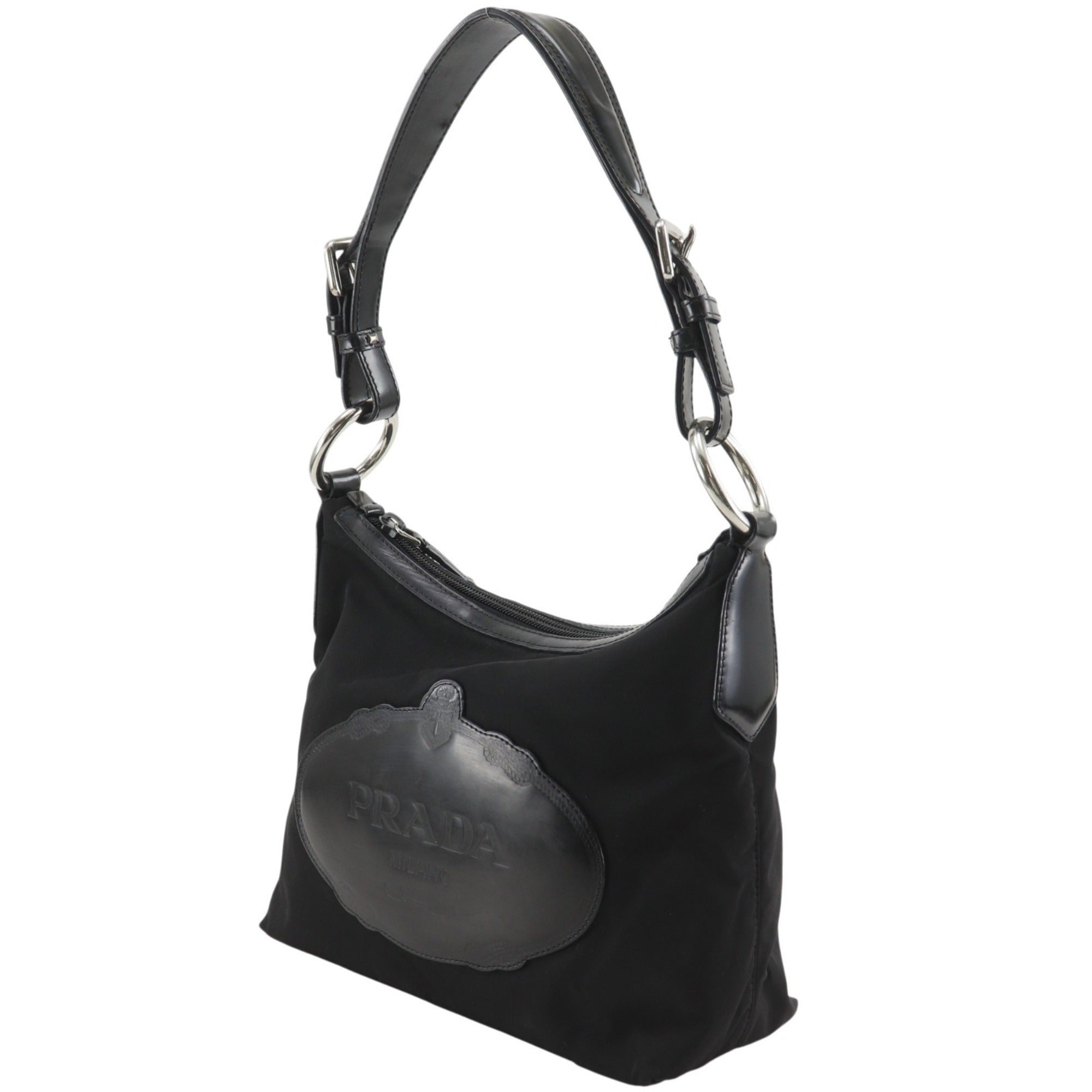 Prada Black Nero Nylon Shoulder Bag (Pre-Owned)