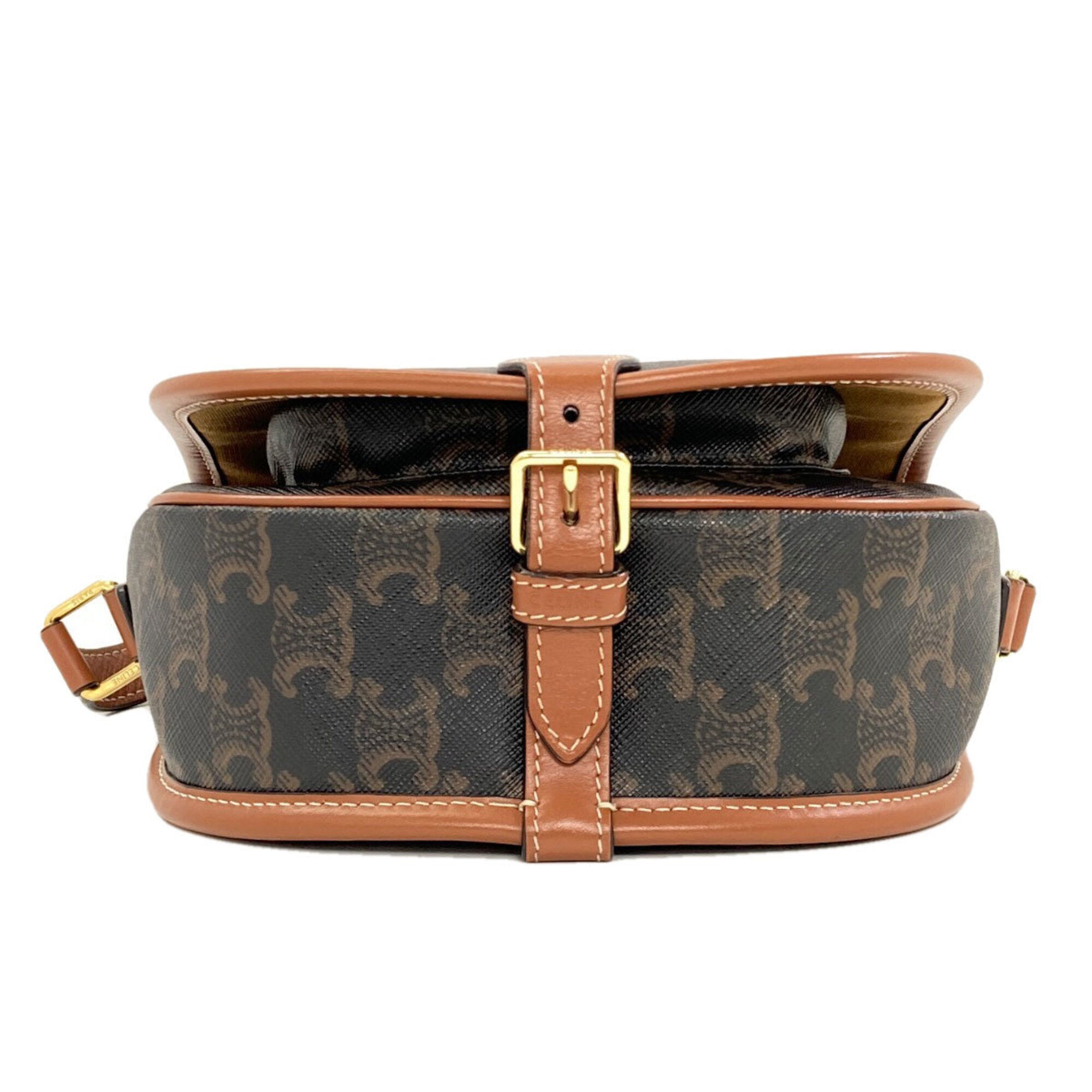Celine Brown Pvc Shoulder Bag (Pre-Owned)