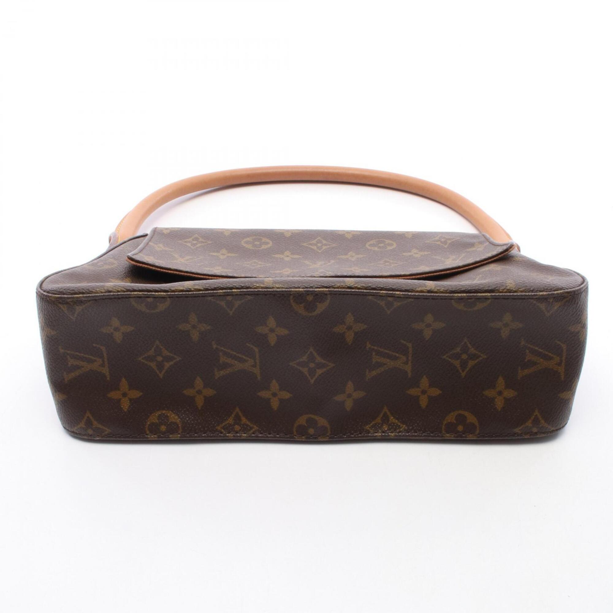Louis Vuitton Brown Coated Canvas Pvc Monogram Leather Handbag (Pre-Owned)