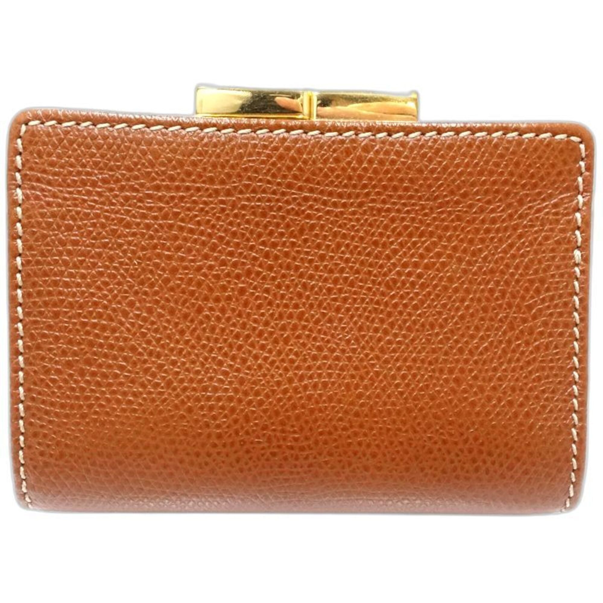Loewe Brown Leather Coin Purse/Coin Case (Pre-Owned)