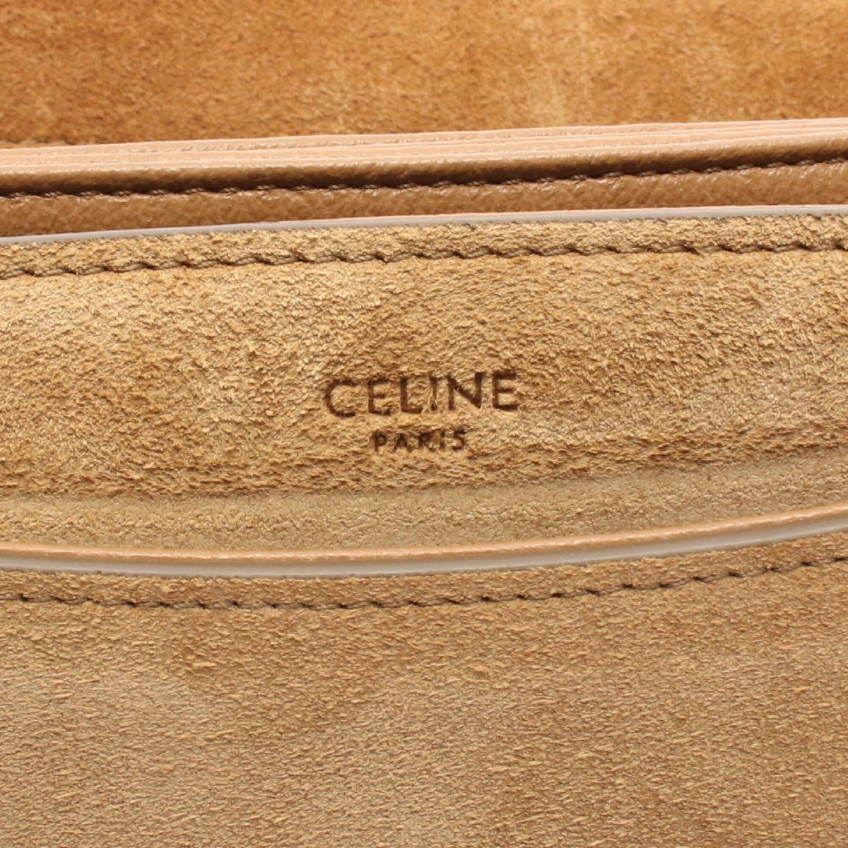 Celine Brown Suede Handbag Shoulder Bag (Pre-Owned)