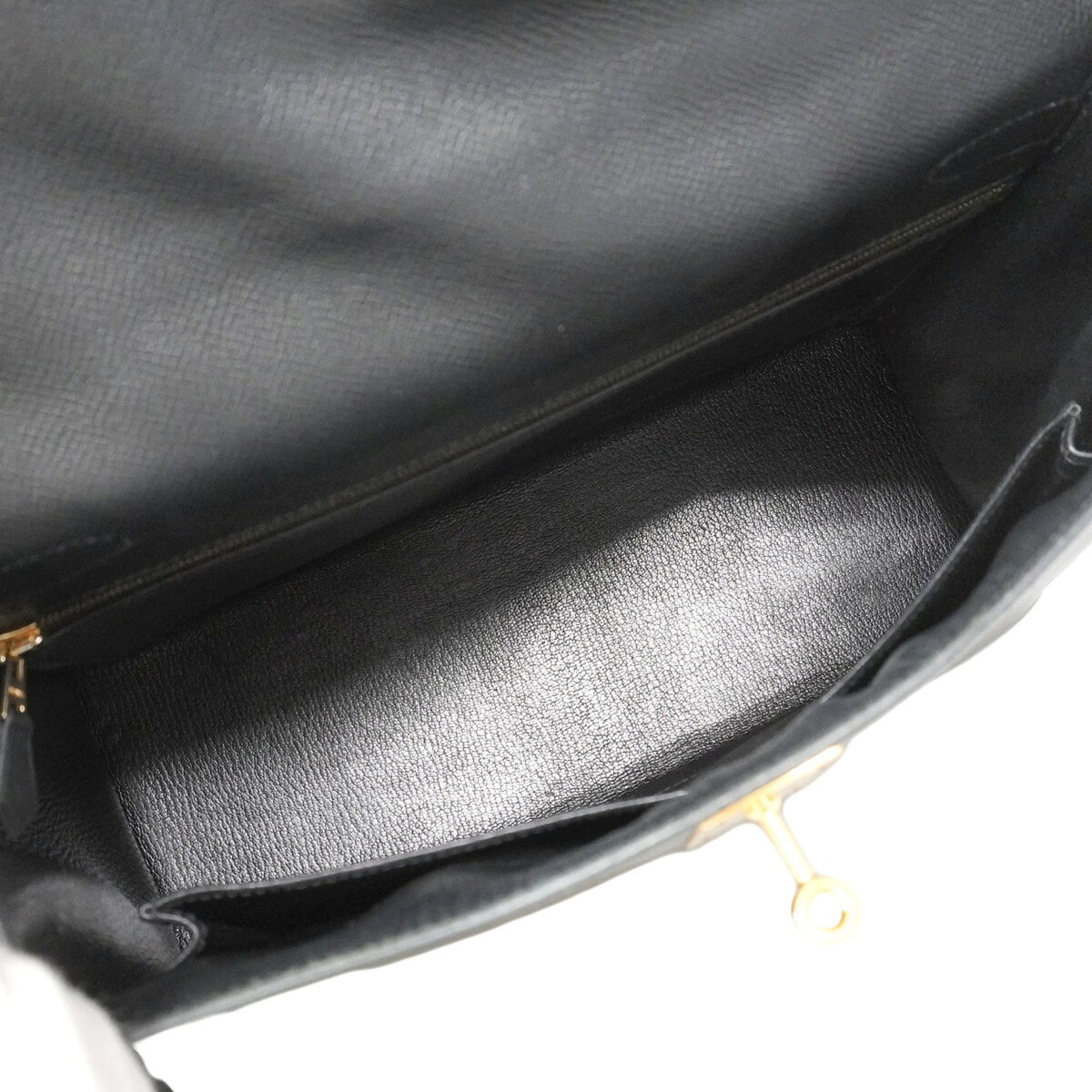 Hermes Black Leather Handbag (Pre-Owned)