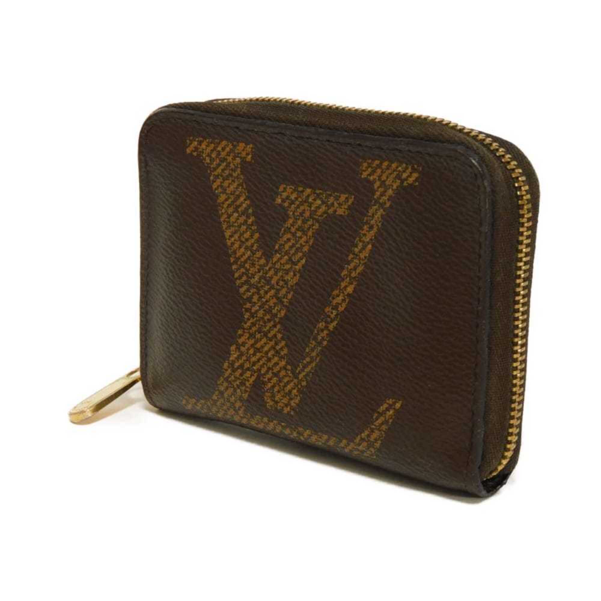 Louis Vuitton Monogram Brown Marron Noir Monogram Canvas Leather Coin Purse/Coin Case (Pre-Owned)
