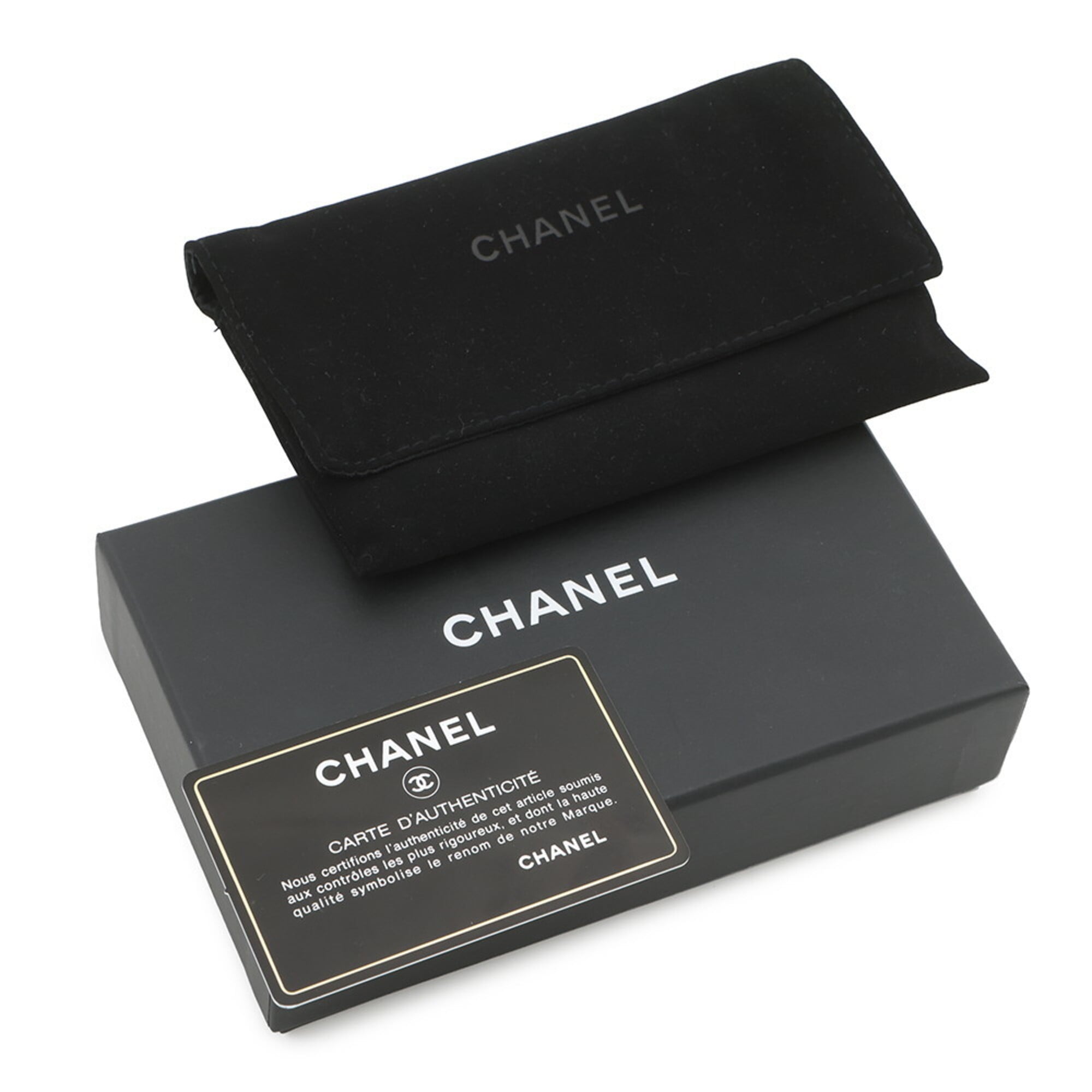 Chanel Black Grained Calfskin Coin Purse/Coin Case (Pre-Owned)