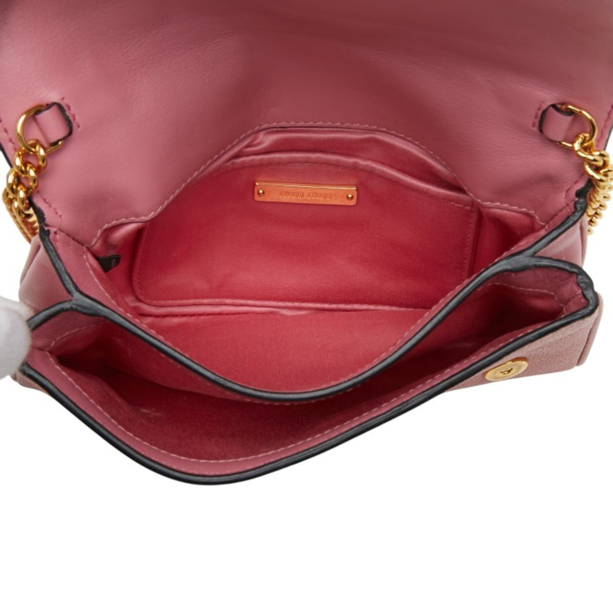 Miu Miu Pink Leather Shoulder Bag (Pre-Owned)