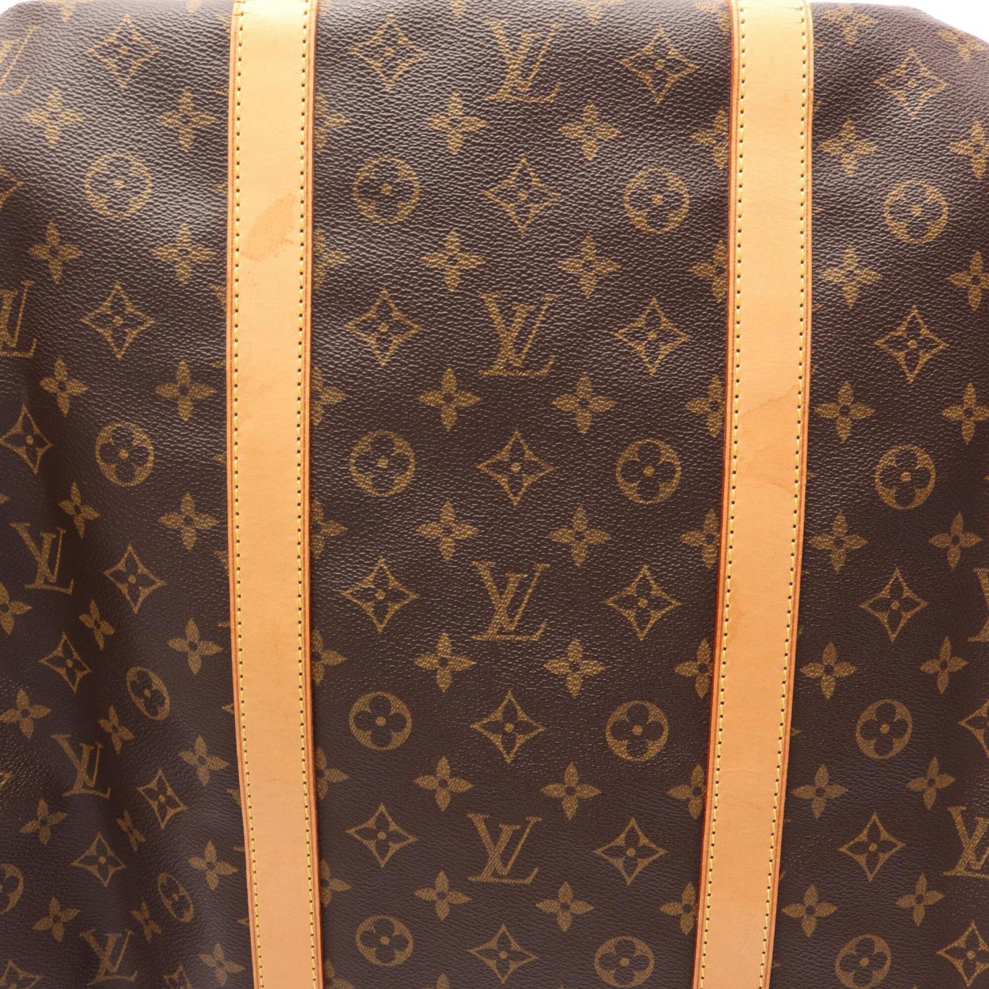 Louis Vuitton Brown Pvc Leather Boston Bag Handbag (Pre-Owned)