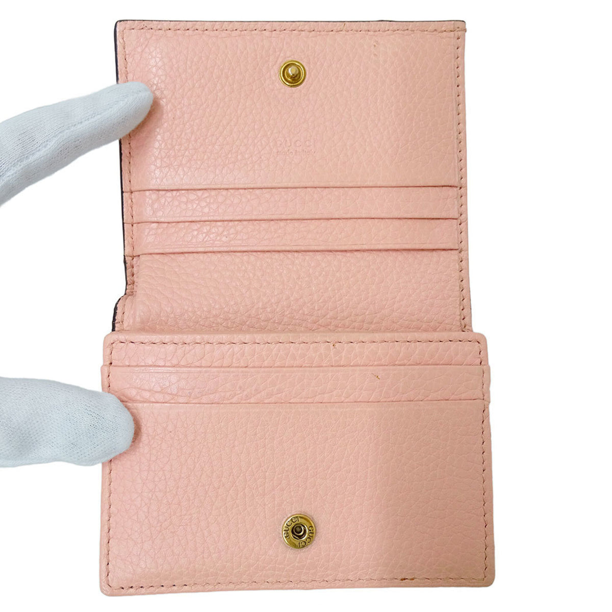 Gucci Pink Leather Wallet (Bi-Fold) (Pre-Owned)