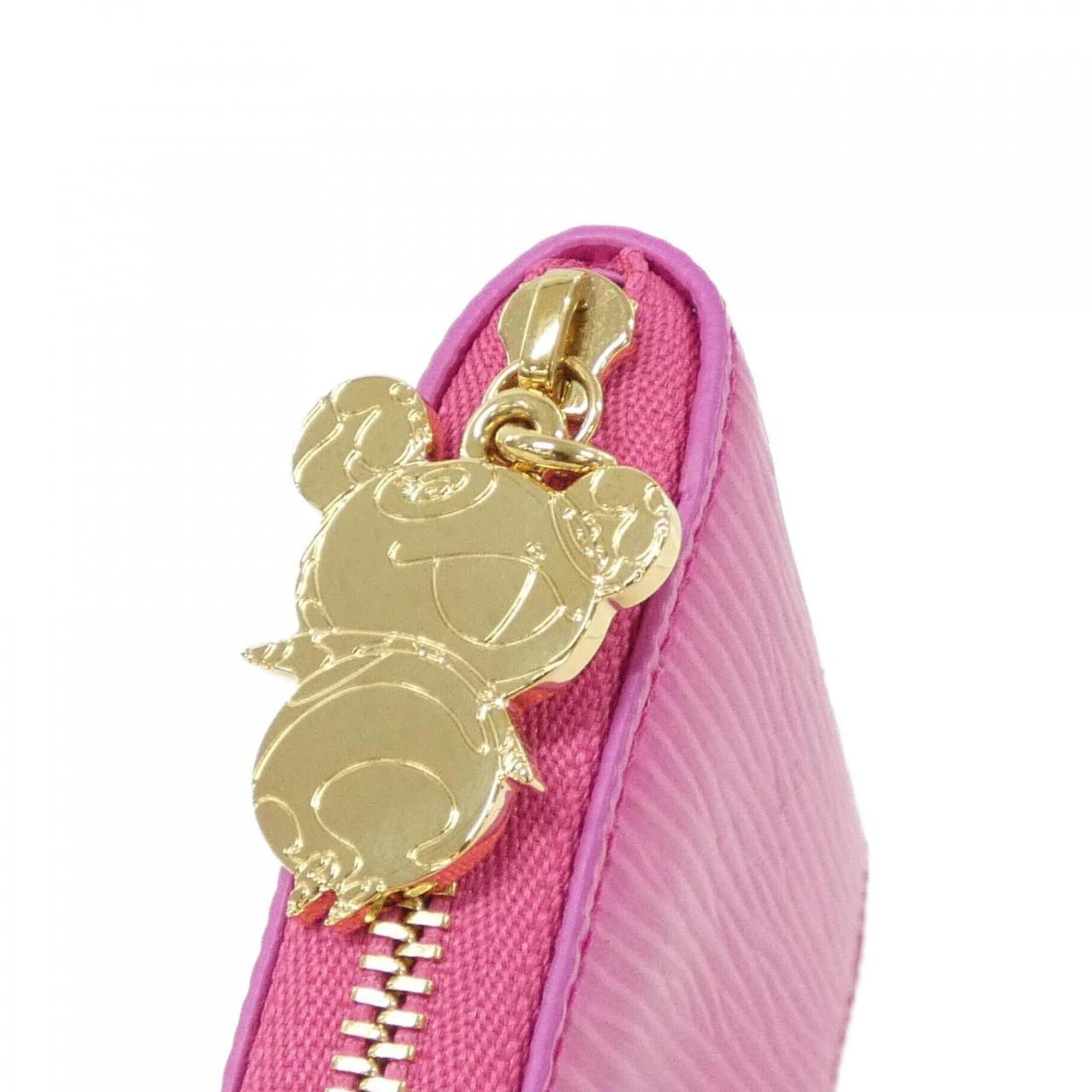 Louis Vuitton Pink Leather Coin Purse/Coin Case (Pre-Owned)
