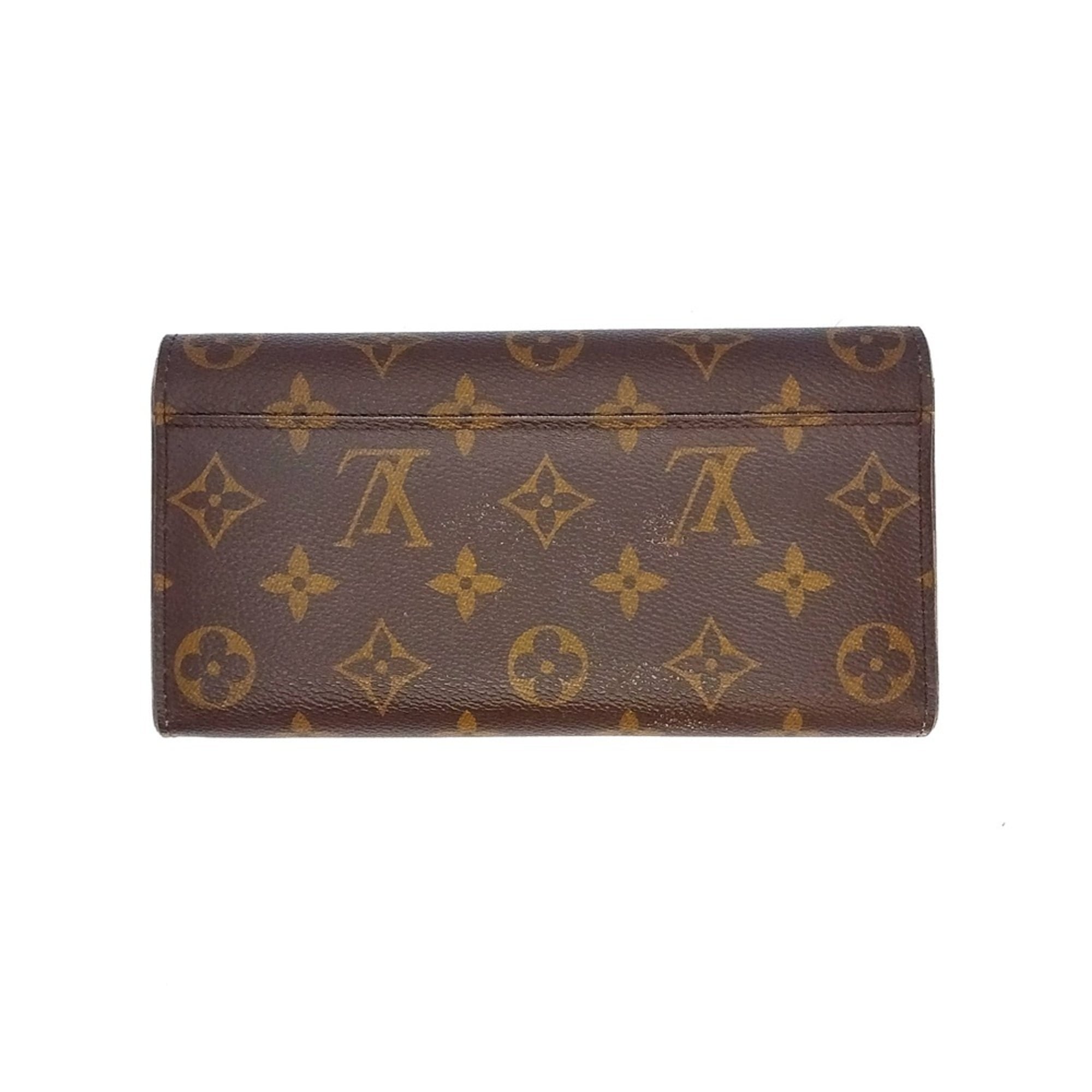 Louis Vuitton Monogram Black Monogram Long Wallet (Bi-Fold) (Pre-Owned)