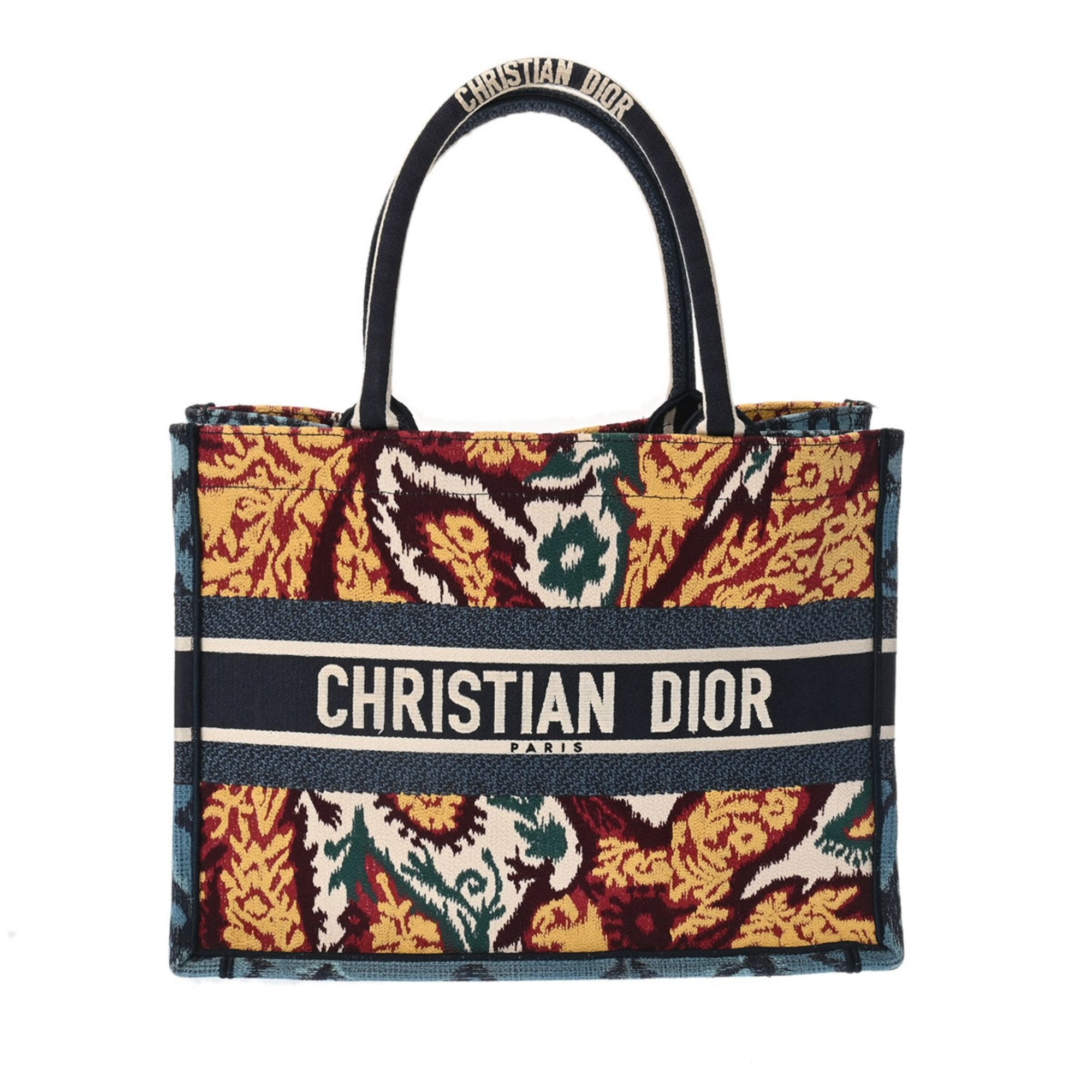 Christian Dior Multi-Color Jacquard Tote Bag (Pre-Owned)