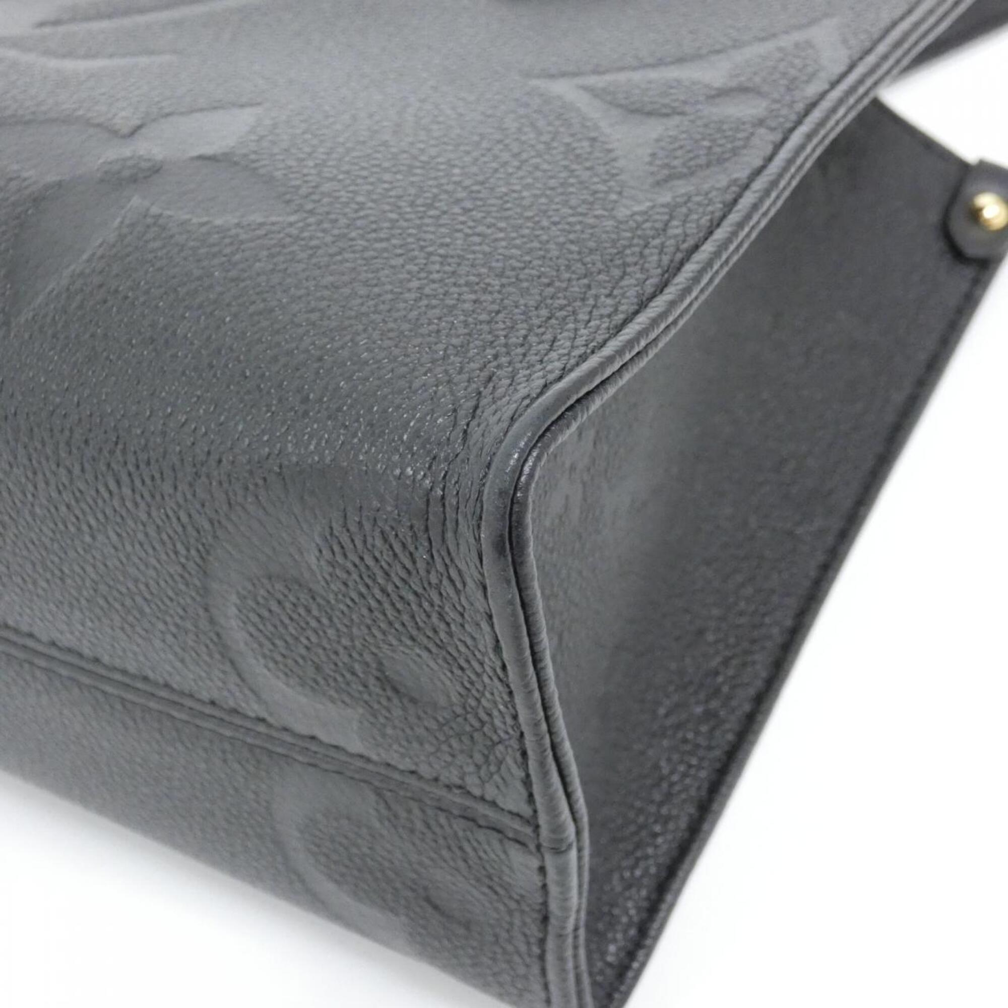 Louis Vuitton Black Leather Handbag (Pre-Owned)