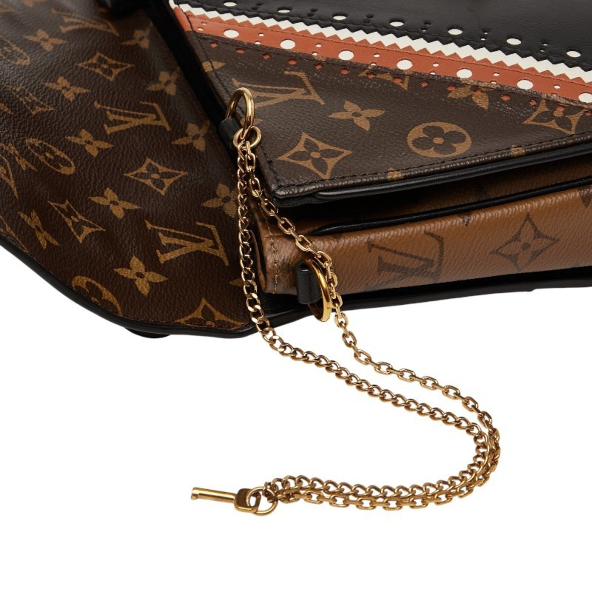 Louis Vuitton Monogram Reverse Black Brown Pvc Leather Handbag Shoulder Bag (Pre-Owned)