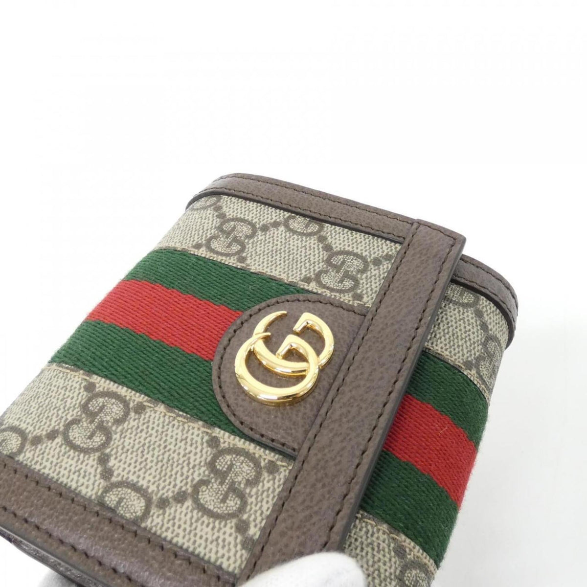 Gucci Beige Brown Gg Supreme Long Wallet (Bi-Fold) (Pre-Owned)