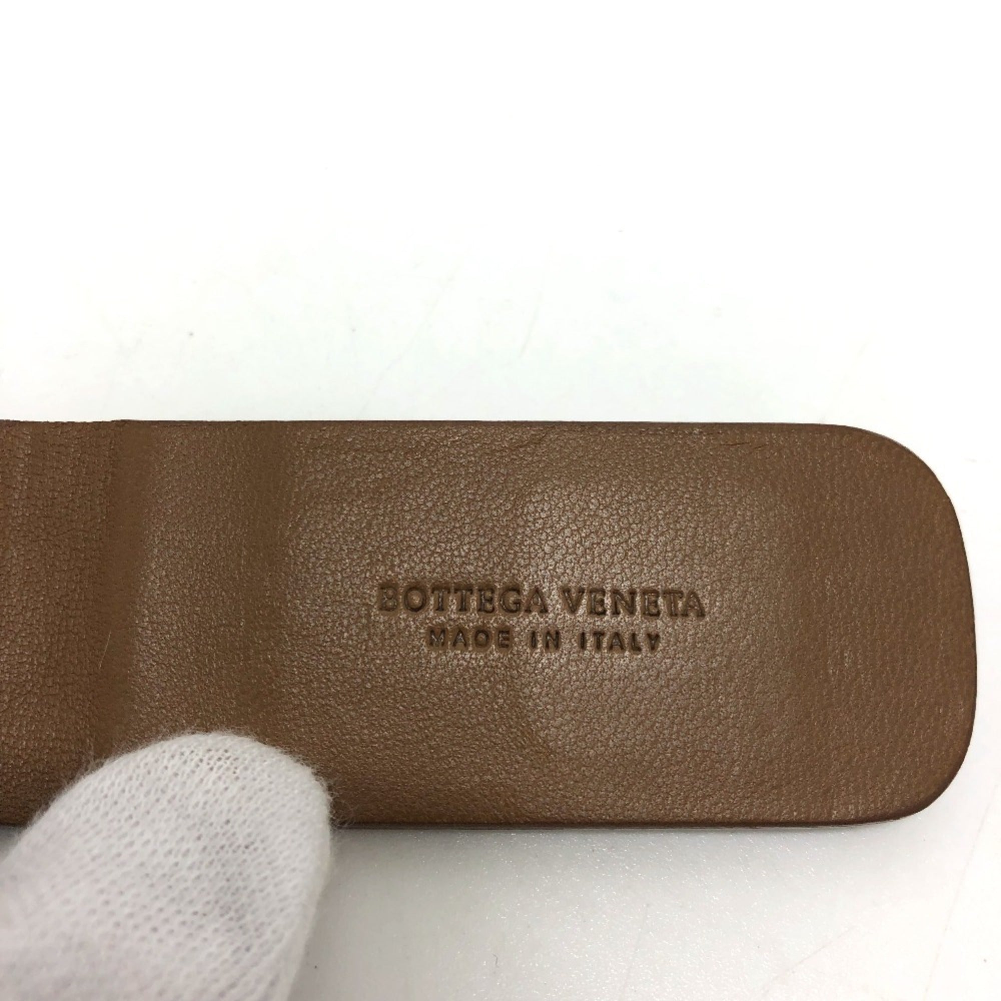 Bottega Veneta Brown Leather Money Clip (Pre-Owned)