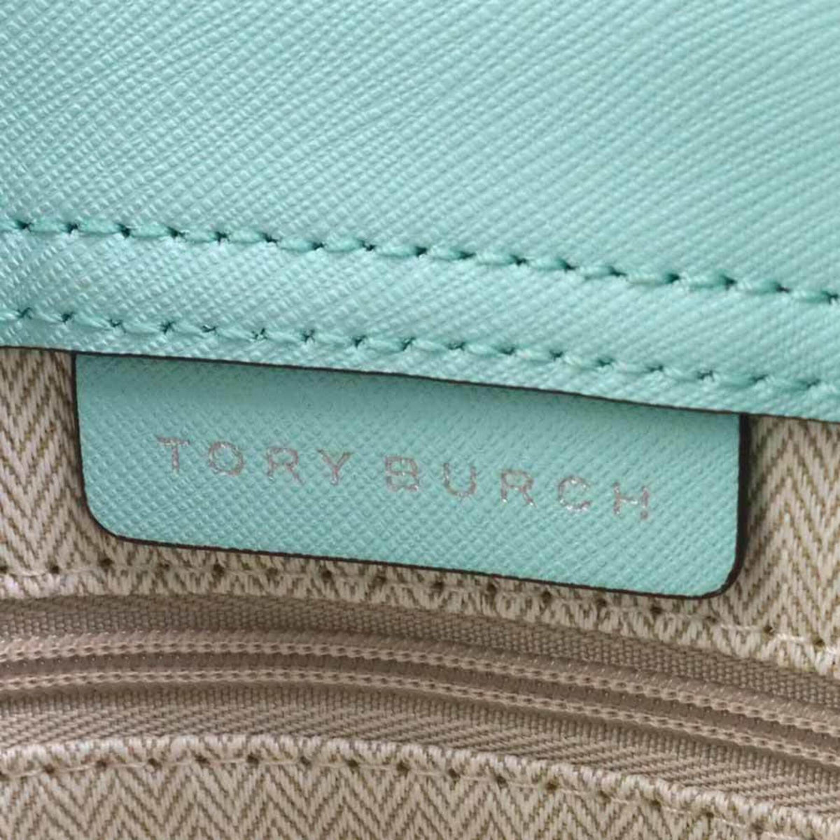 Tory Burch Green Leather Handbag Shoulder Bag (Pre-Owned)