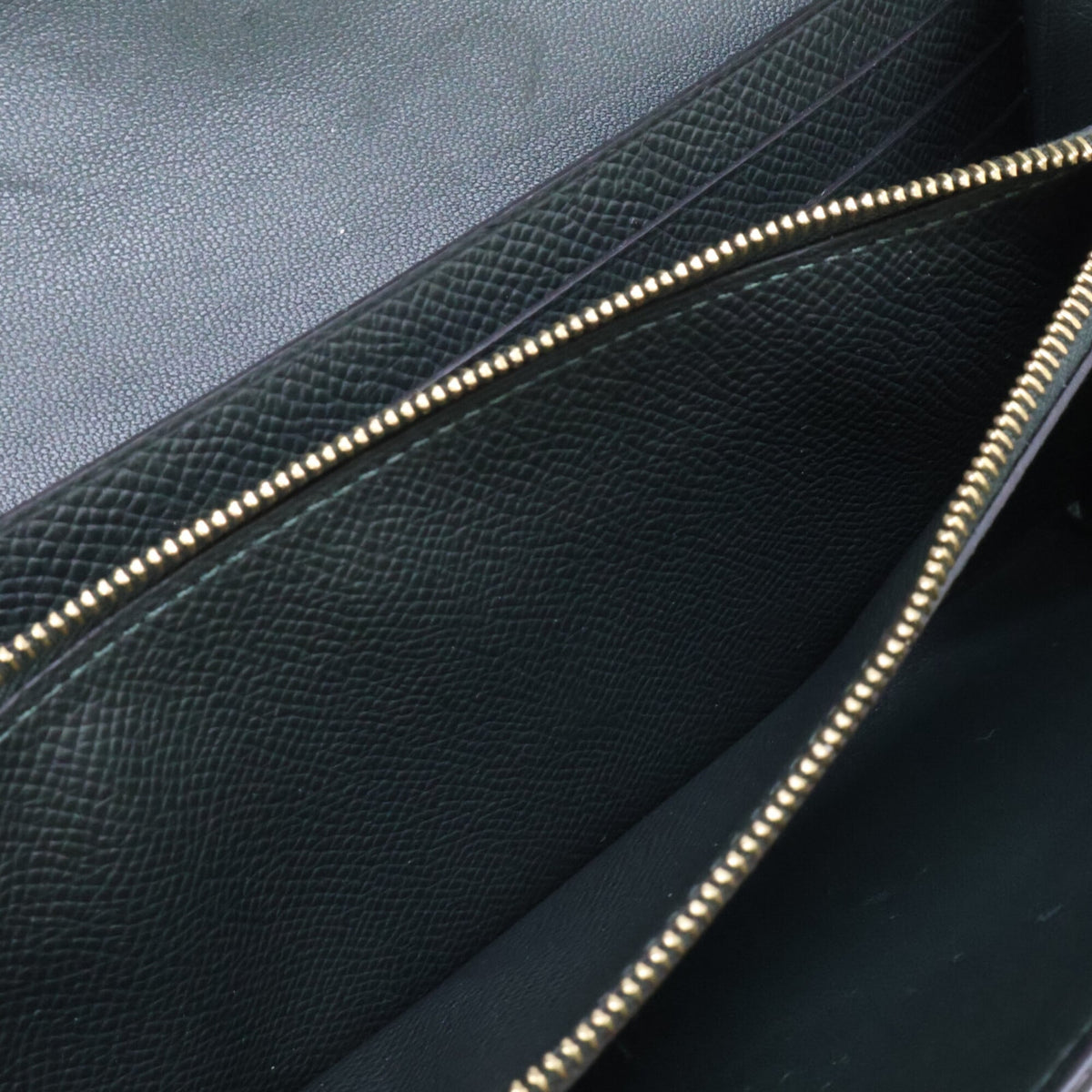 Hermes Vert Fonce Epsom Leather Clutch Bag Shoulder Bag (Pre-Owned)