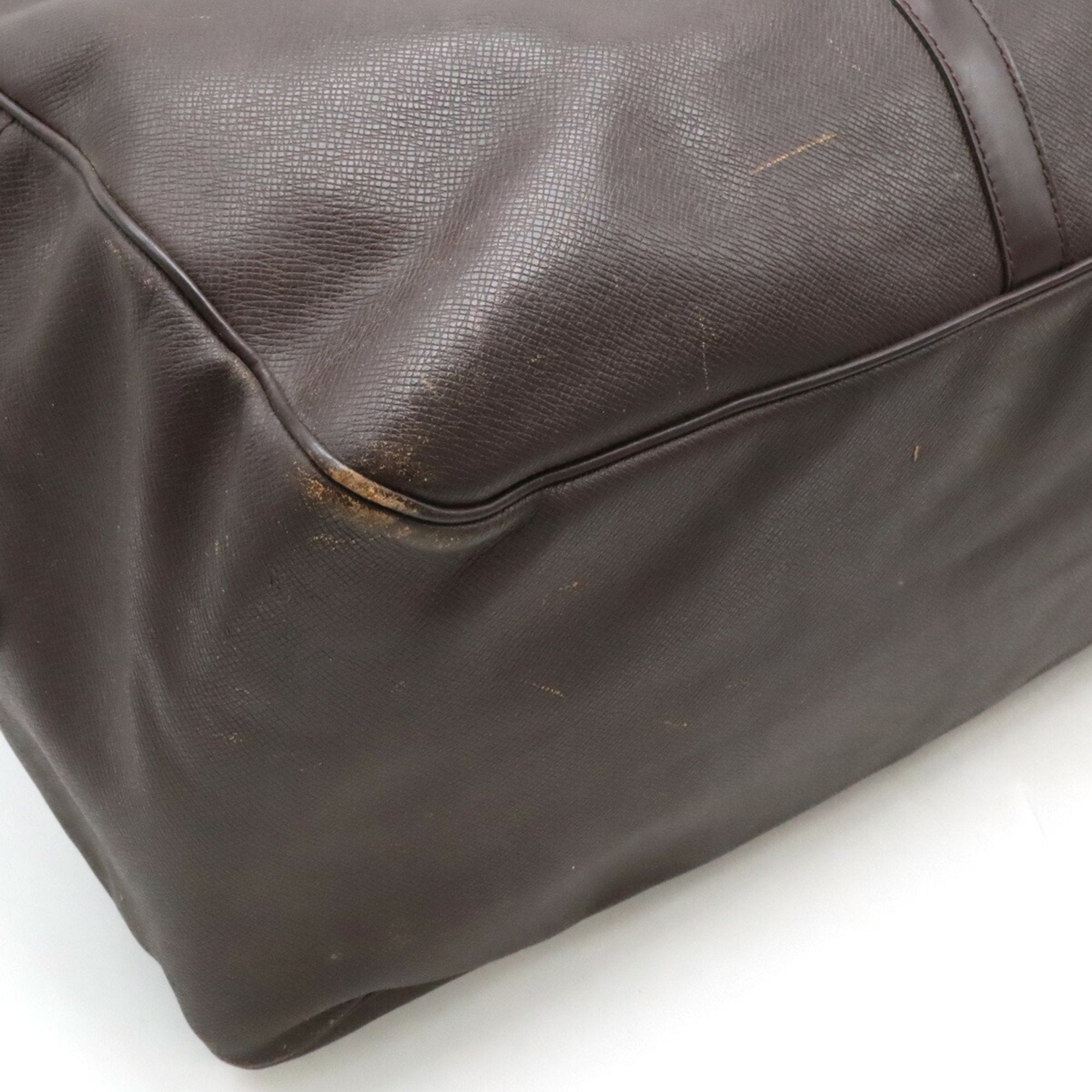 Louis Vuitton Acajou Taiga Leather Boston Bag (Pre-Owned)
