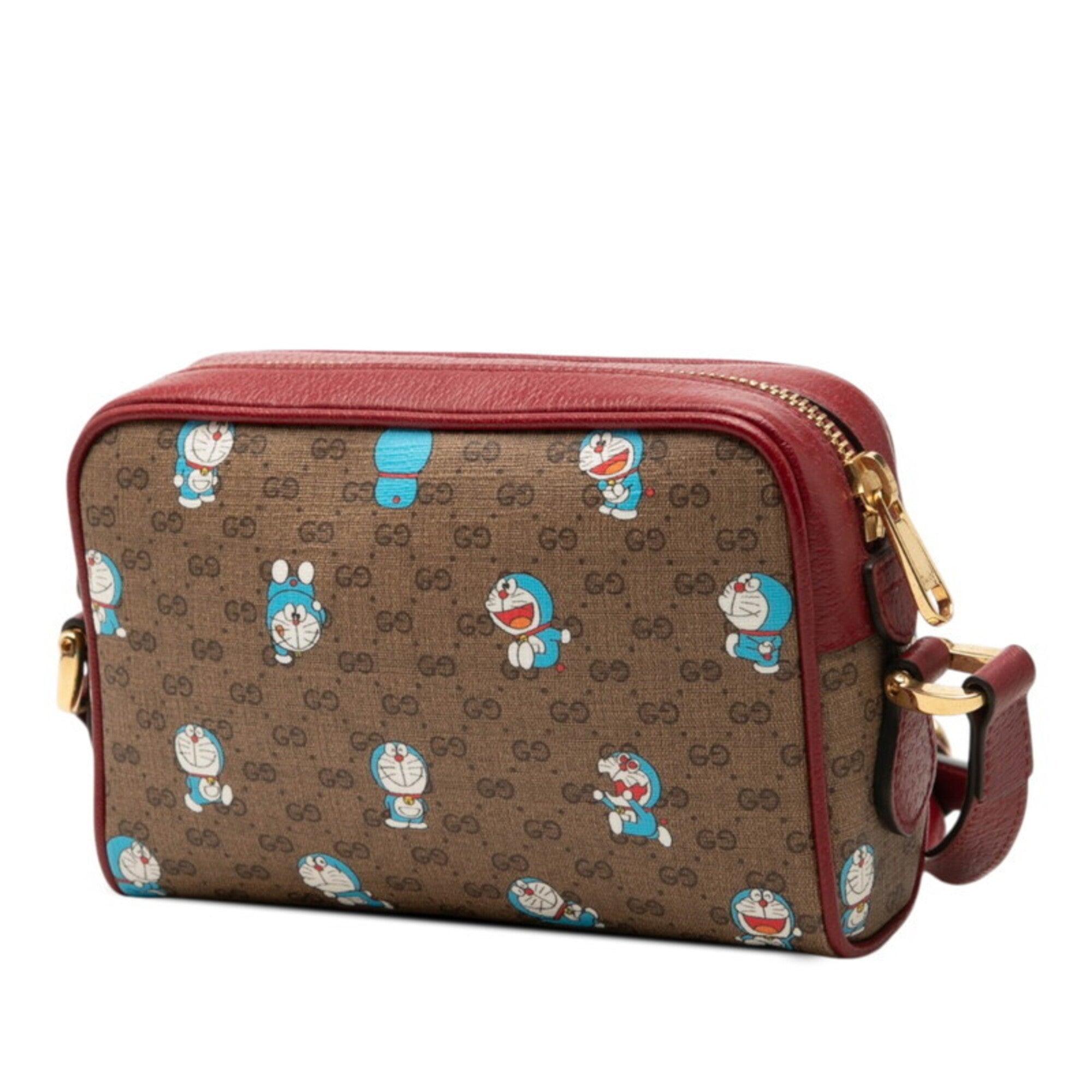Gucci Bordeaux Brown Pvc Leather Shoulder Bag (Pre-Owned)