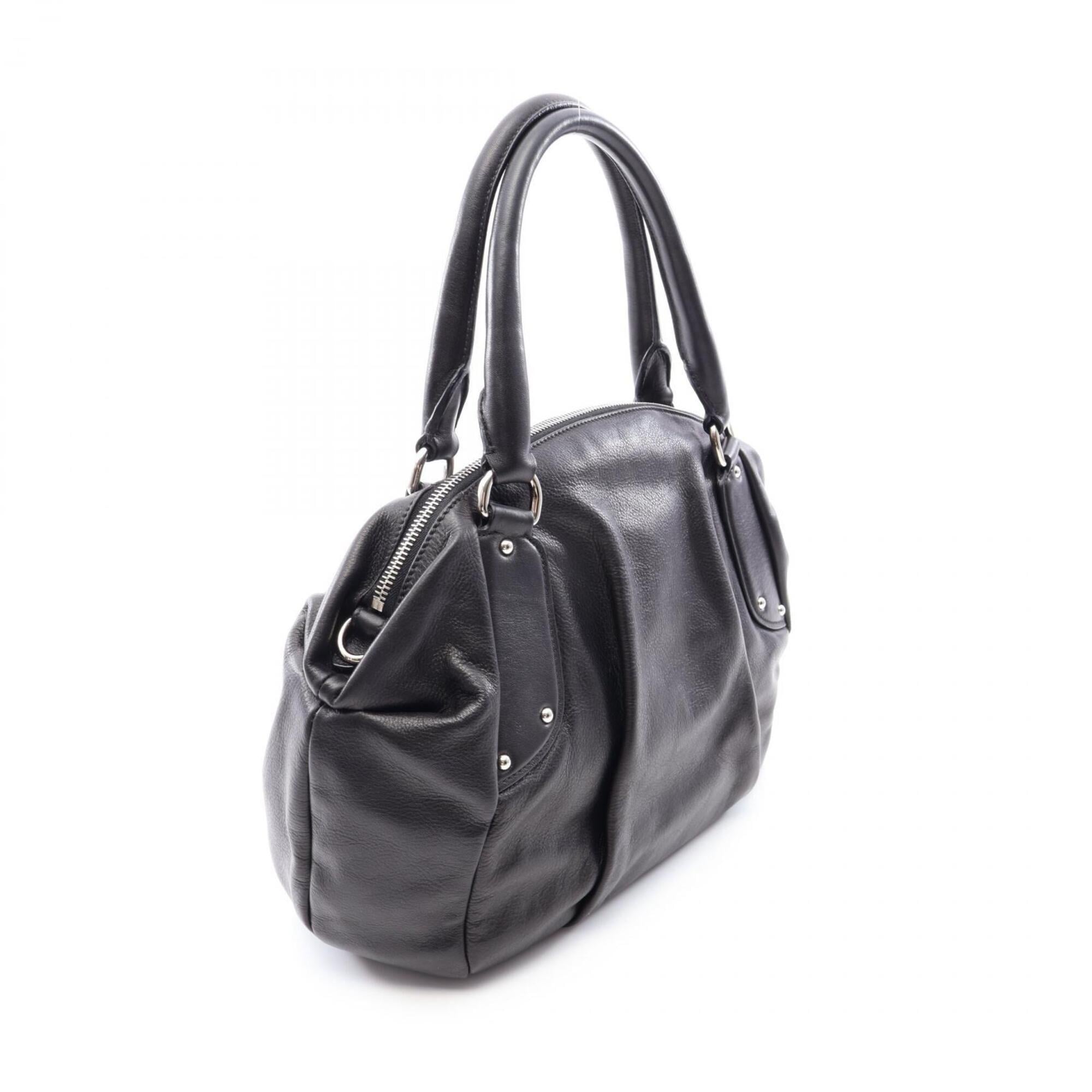 Prada Black Leather Handbag (Pre-Owned)