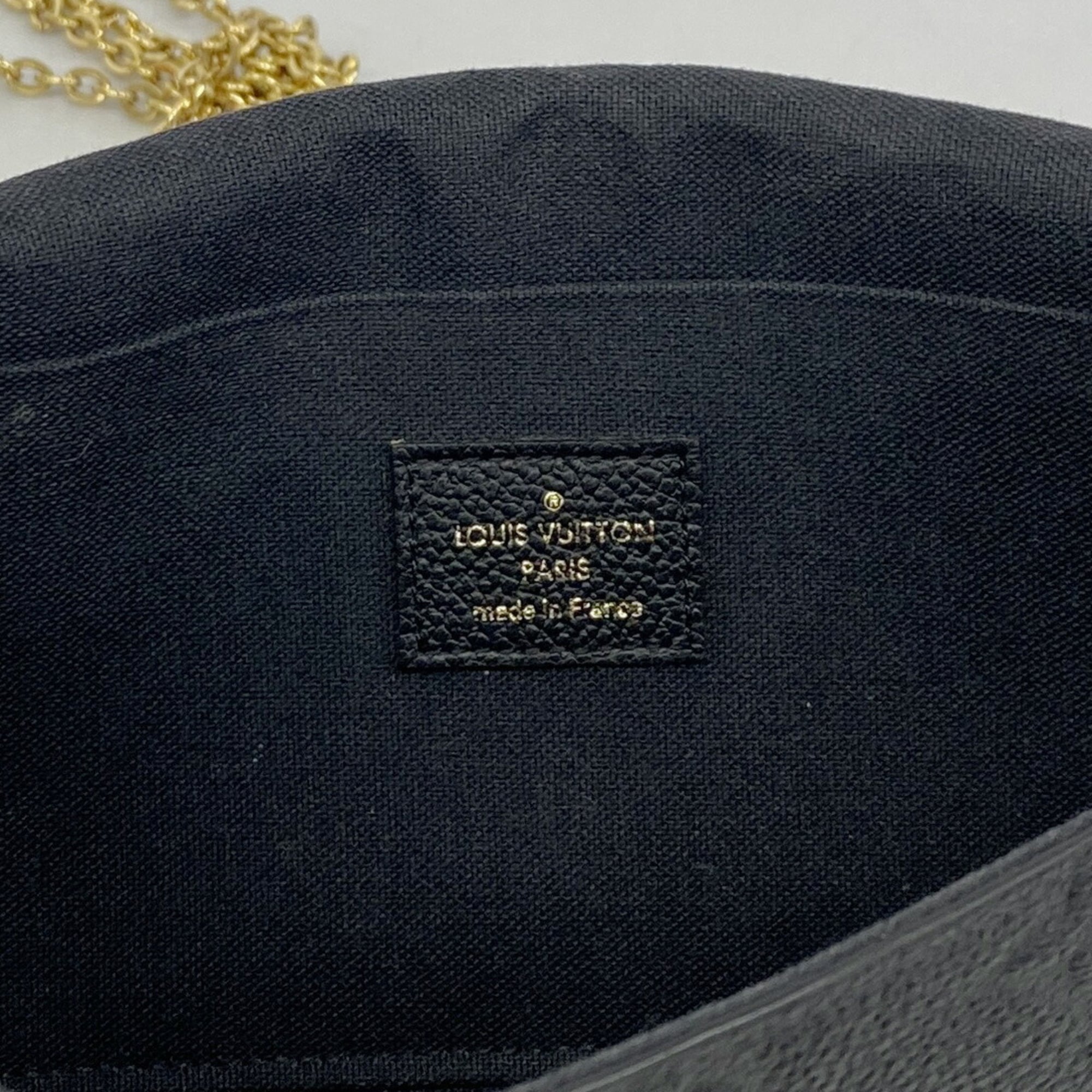 Louis Vuitton Noir Chain/Shoulder Wallet (Pre-Owned)