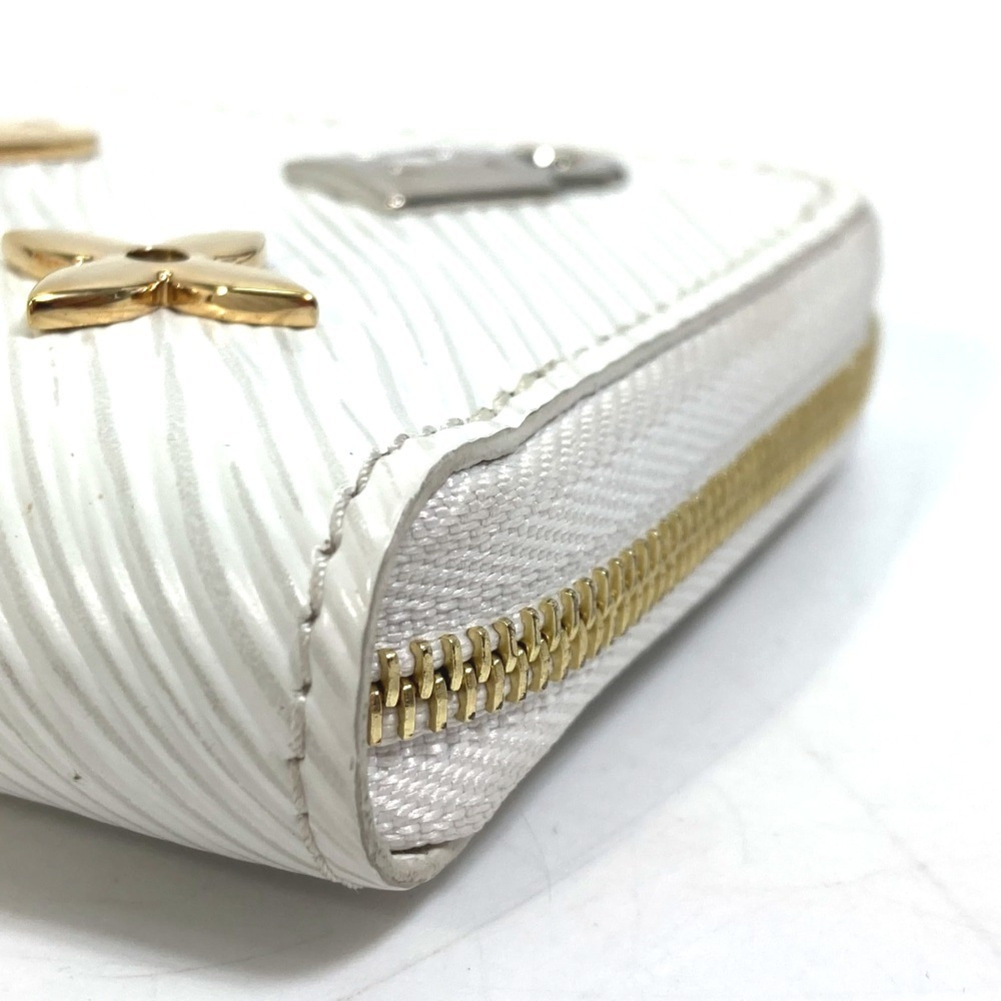 Louis Vuitton Epi Blanc White Epi Leather Coin Purse/Coin Case (Pre-Owned)
